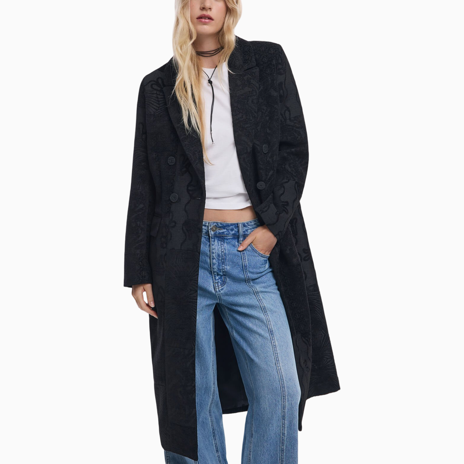 Дамско палто Desigual Women Coat 25WWEW16 Front View