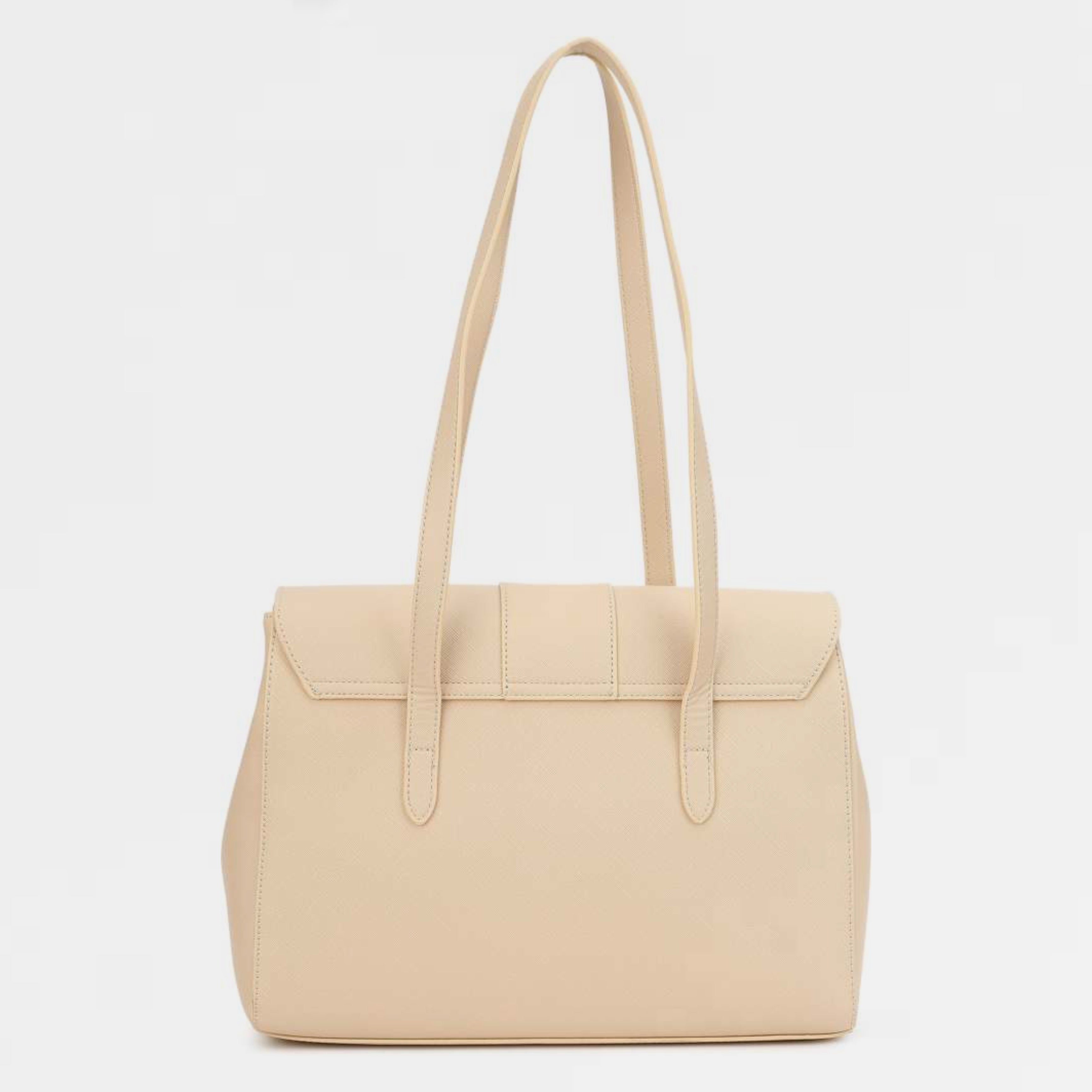 Дамска голяма чанта в бежово Women’s shoulder bag Valentino Divina SA VBS1IJ12 Beige