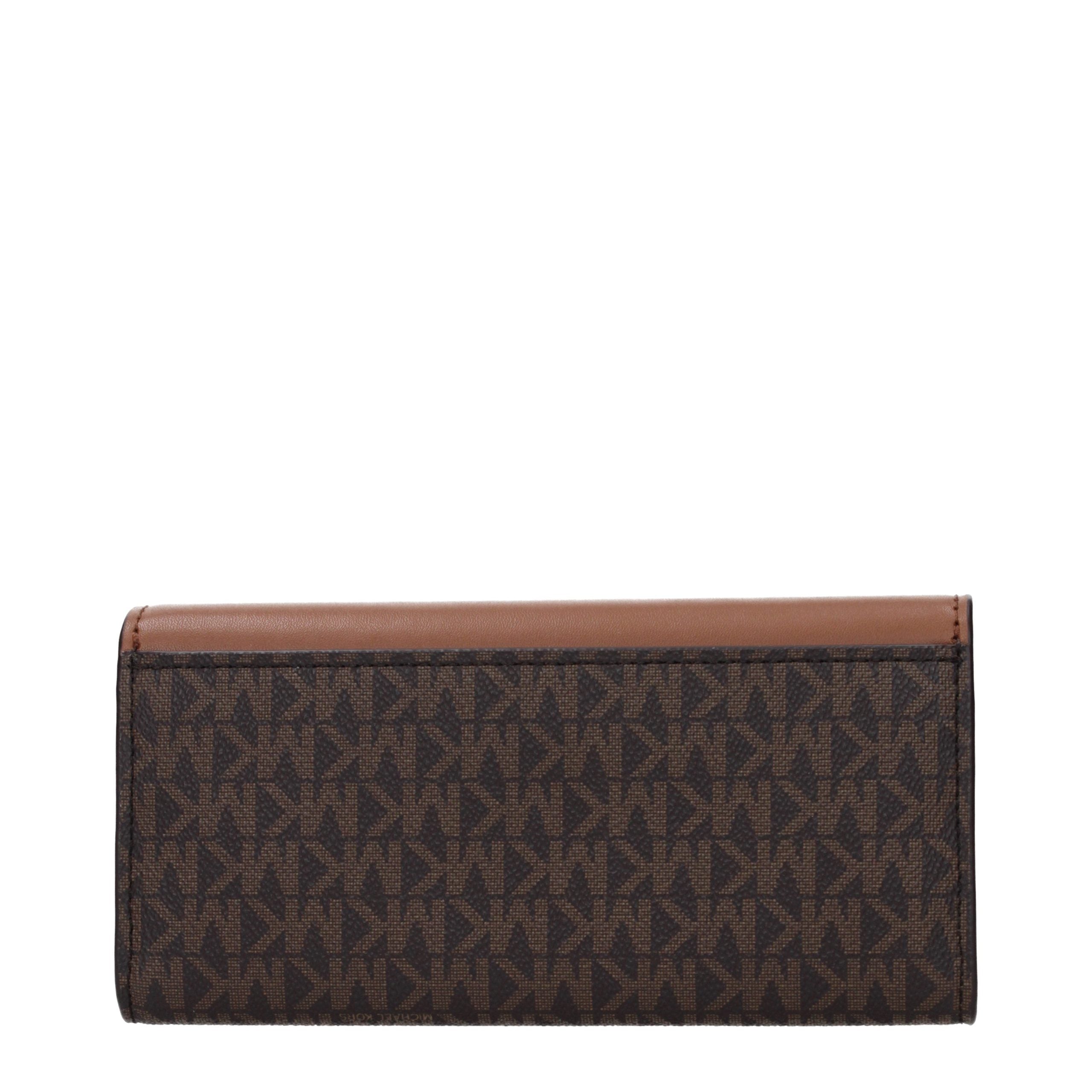 Дамско клъч портмоне Women’s clutch wallet Michael Kors 35S5GHME9B BROWN back view