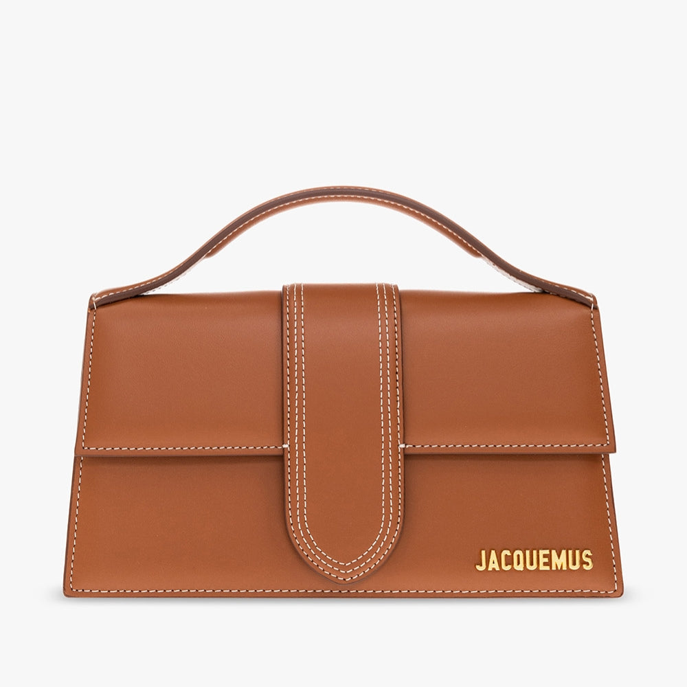 Дамска чанта JACQUEMUS Le Grand Bambino Handbag 213BA0073072-811 Brown front view