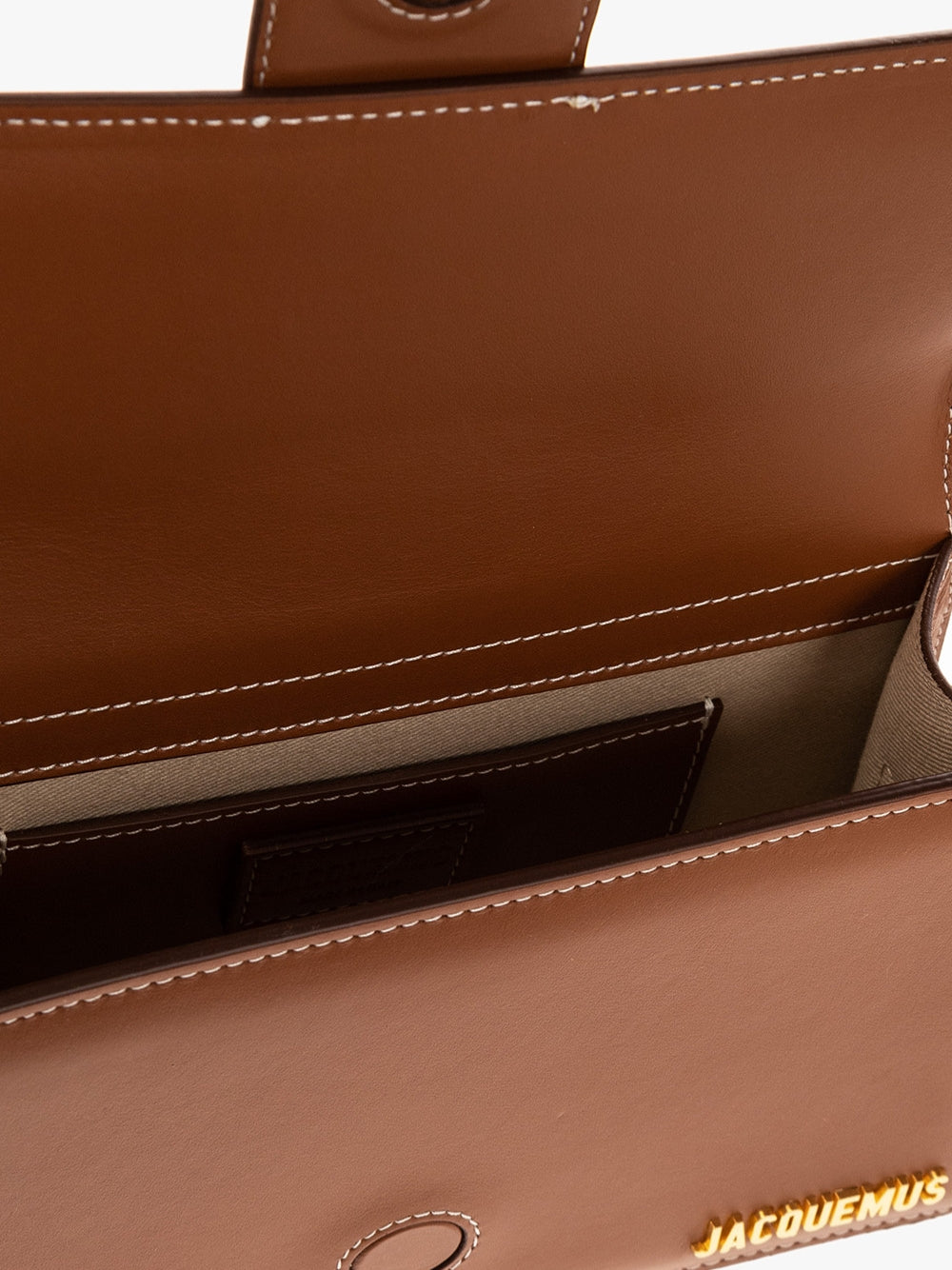 Дамска чанта JACQUEMUS Le Grand Bambino Handbag 213BA0073072-811 Brown inside view