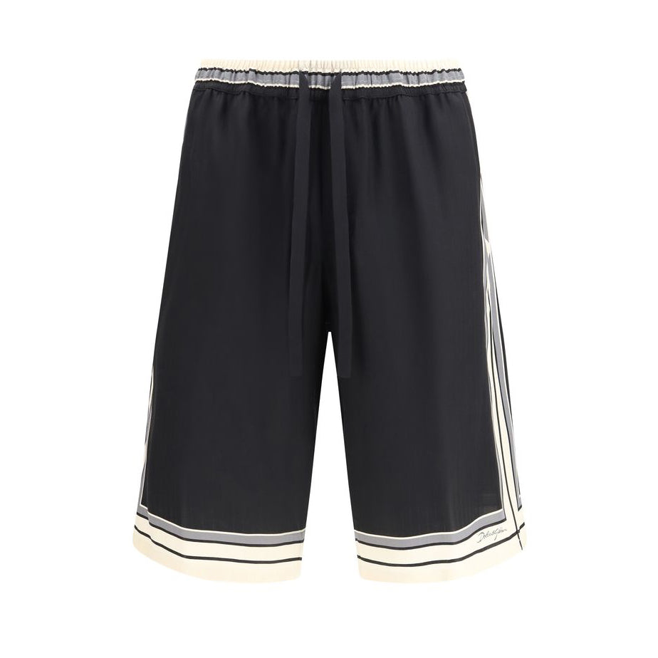 Dolce & Gabbana Silk Shorts GV5MATHI11THN5WH Front View