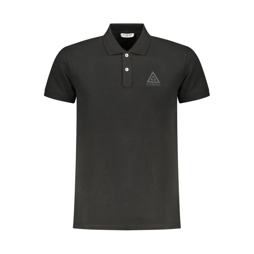 Iceberg Black Cotton Men Polo