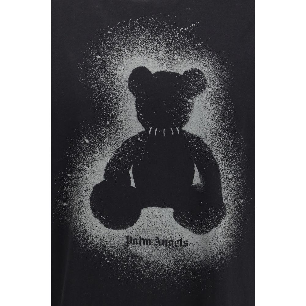 Palm Angels Black Cotton T-Shirt