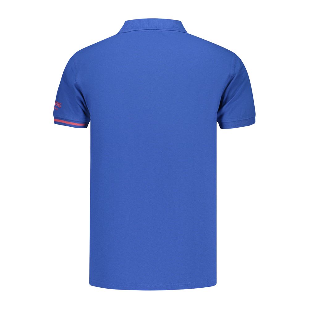 Iceberg Blu Cotton Men Polo