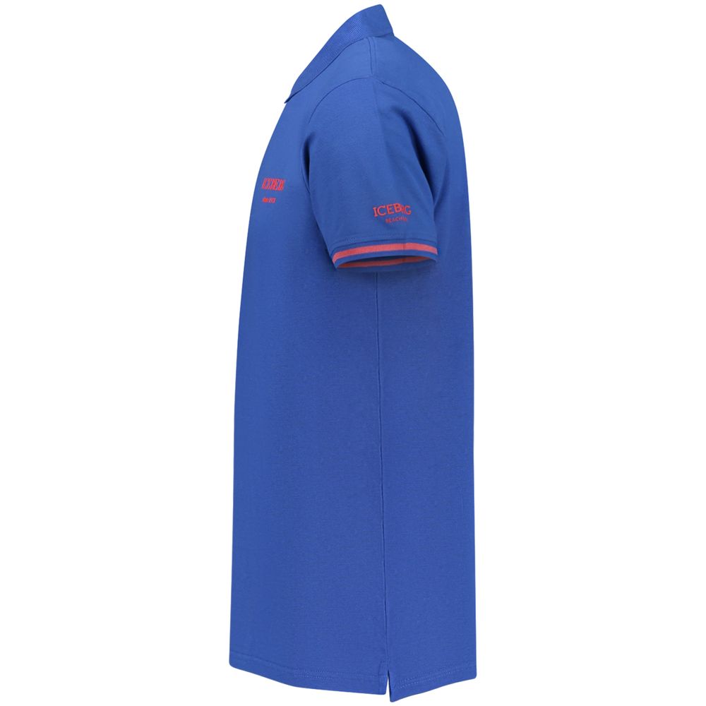 Iceberg Blu Cotton Men Polo