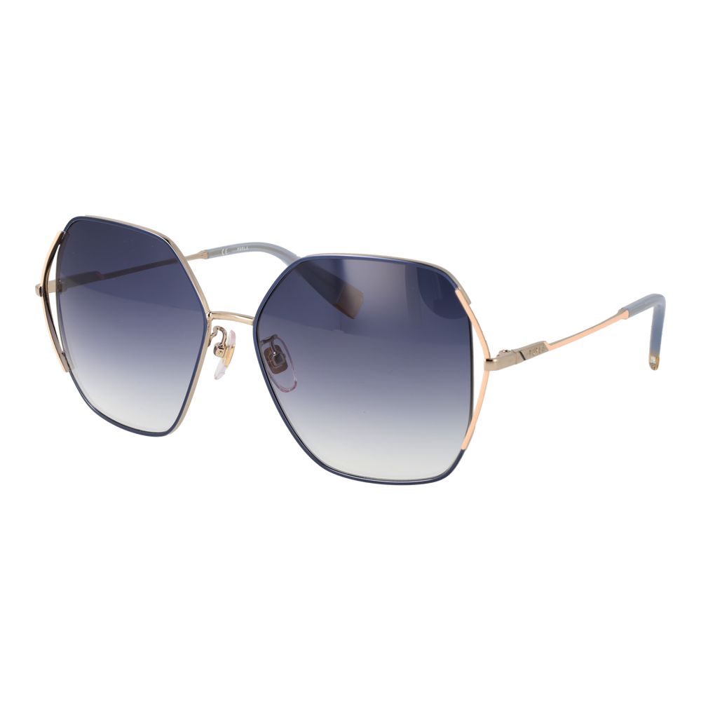 Furla Gold Stainless Steel Sunglasses