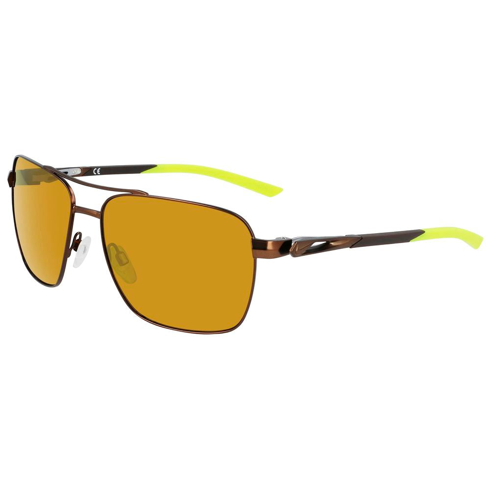 Nike Brown Metal Sunglasses