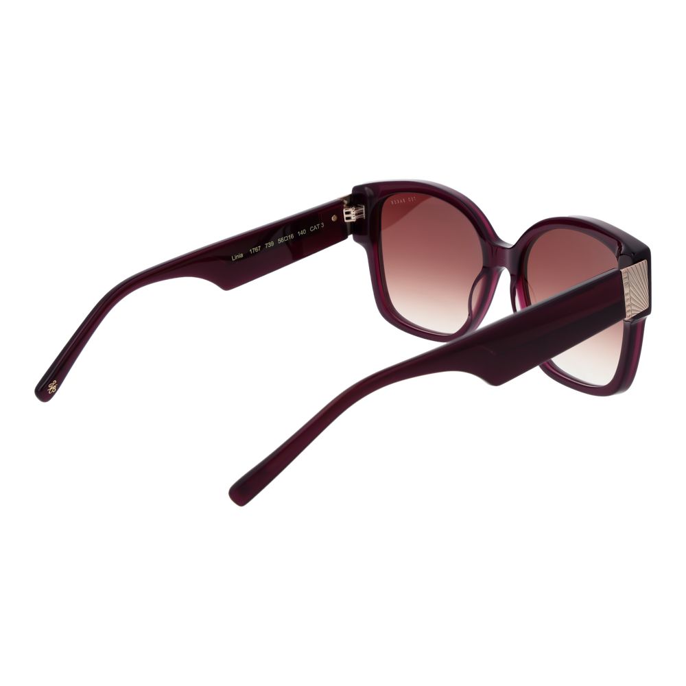 Ted Baker Burgundy Acetate Sunglasses