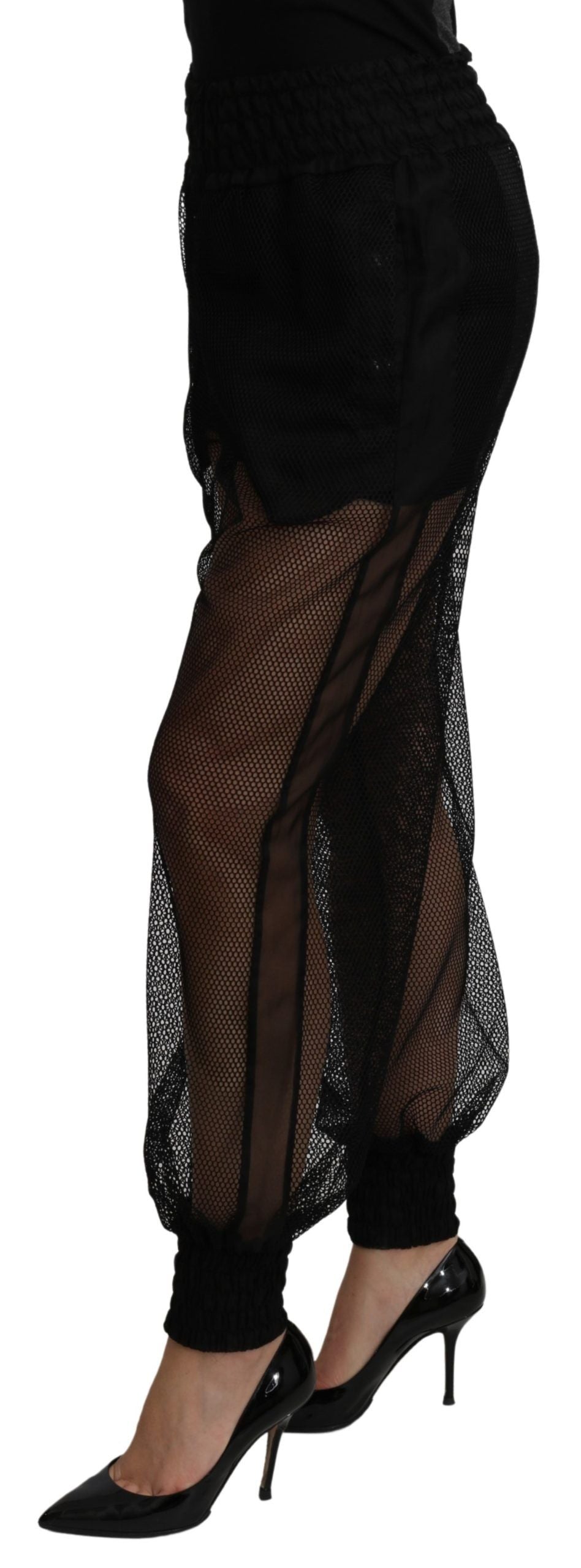 Dolce &amp; Gabbana Елегантни копринени джогери с висока талия