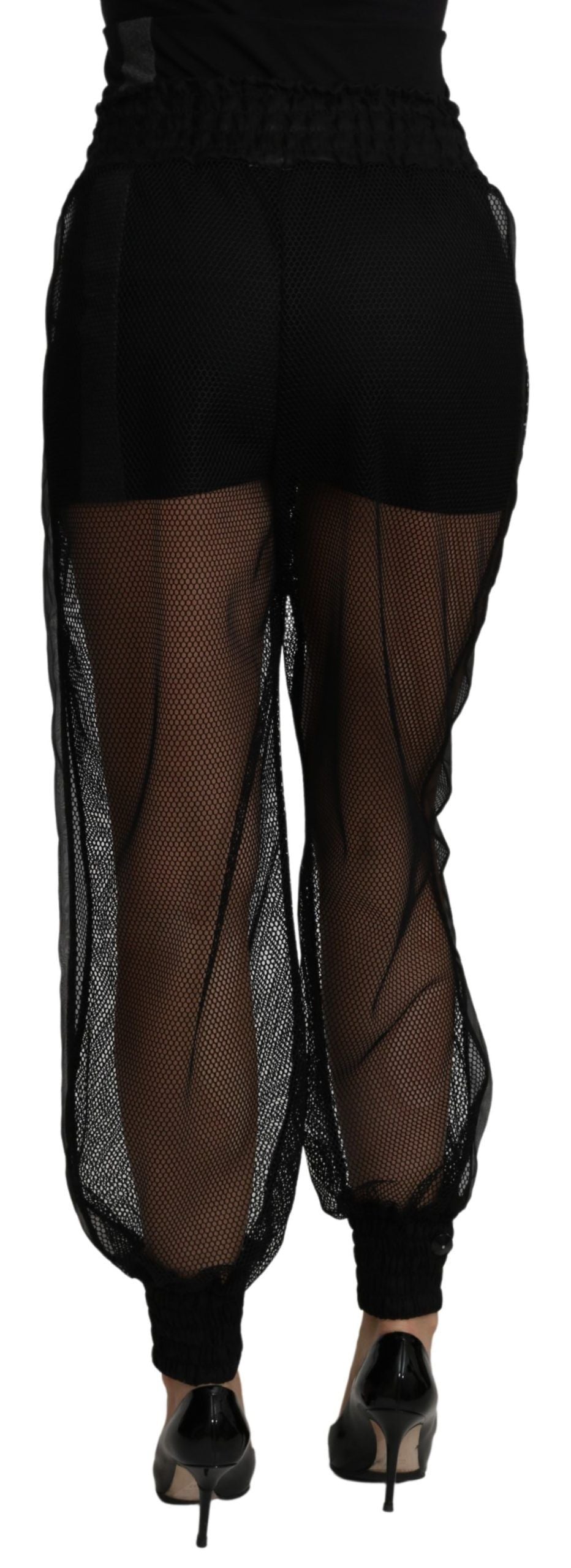 Dolce &amp; Gabbana Елегантни копринени джогери с висока талия