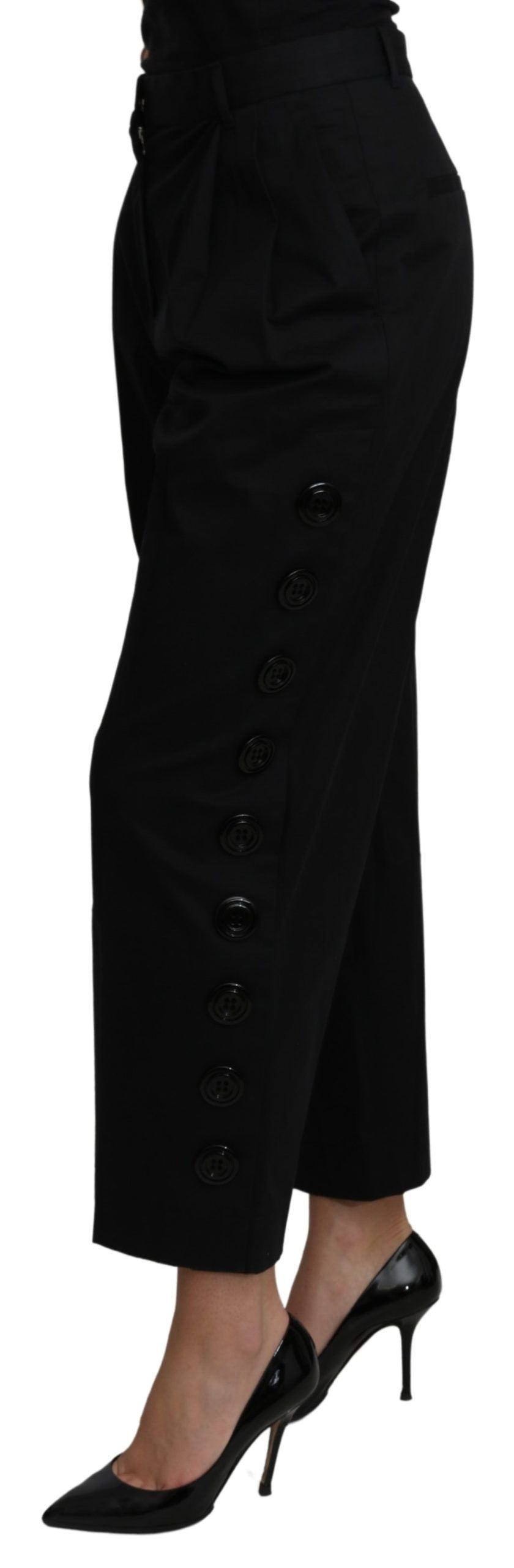 Dolce &amp; Gabbana Елегантен скъсен панталон с висока талия