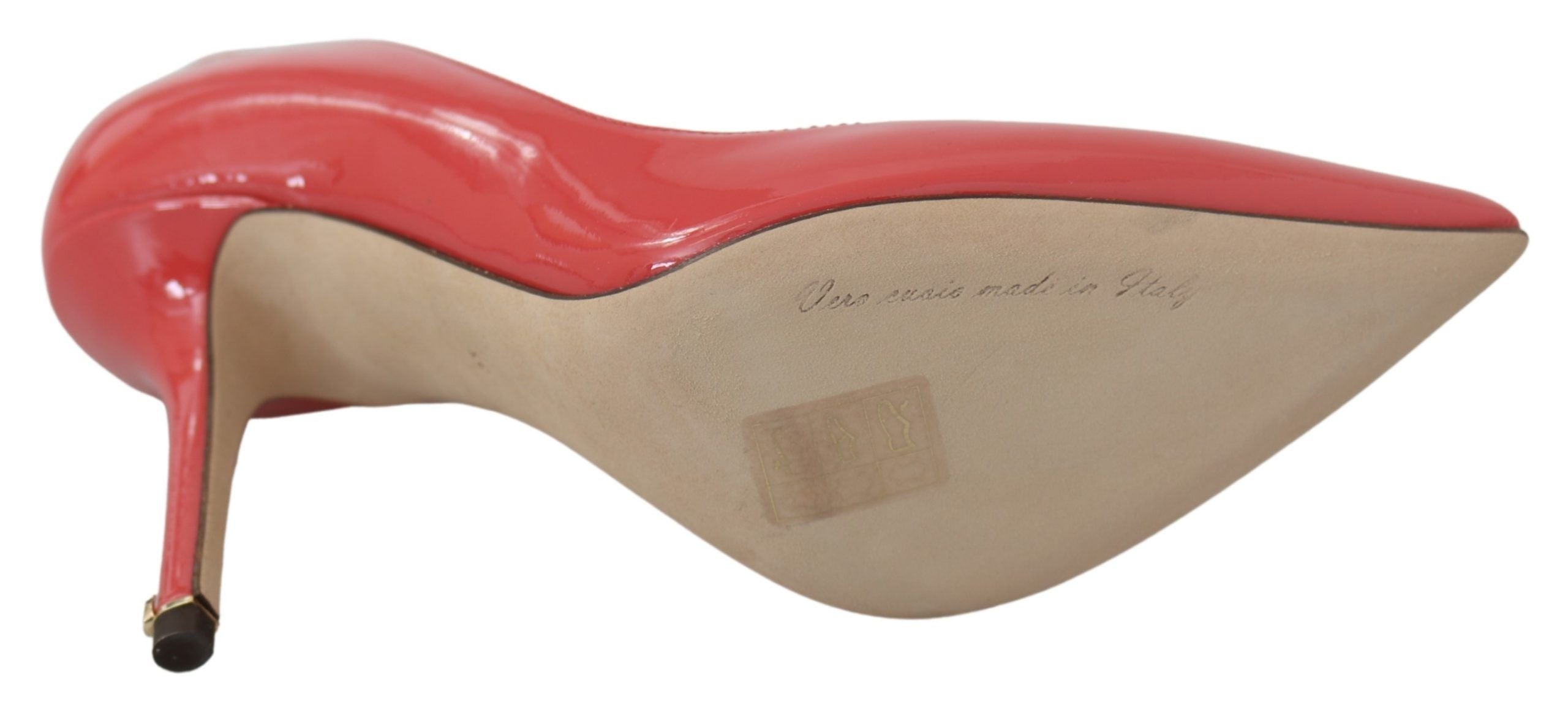 Dolce &amp; Gabbana Елегантни тъмно розови лачени обувки