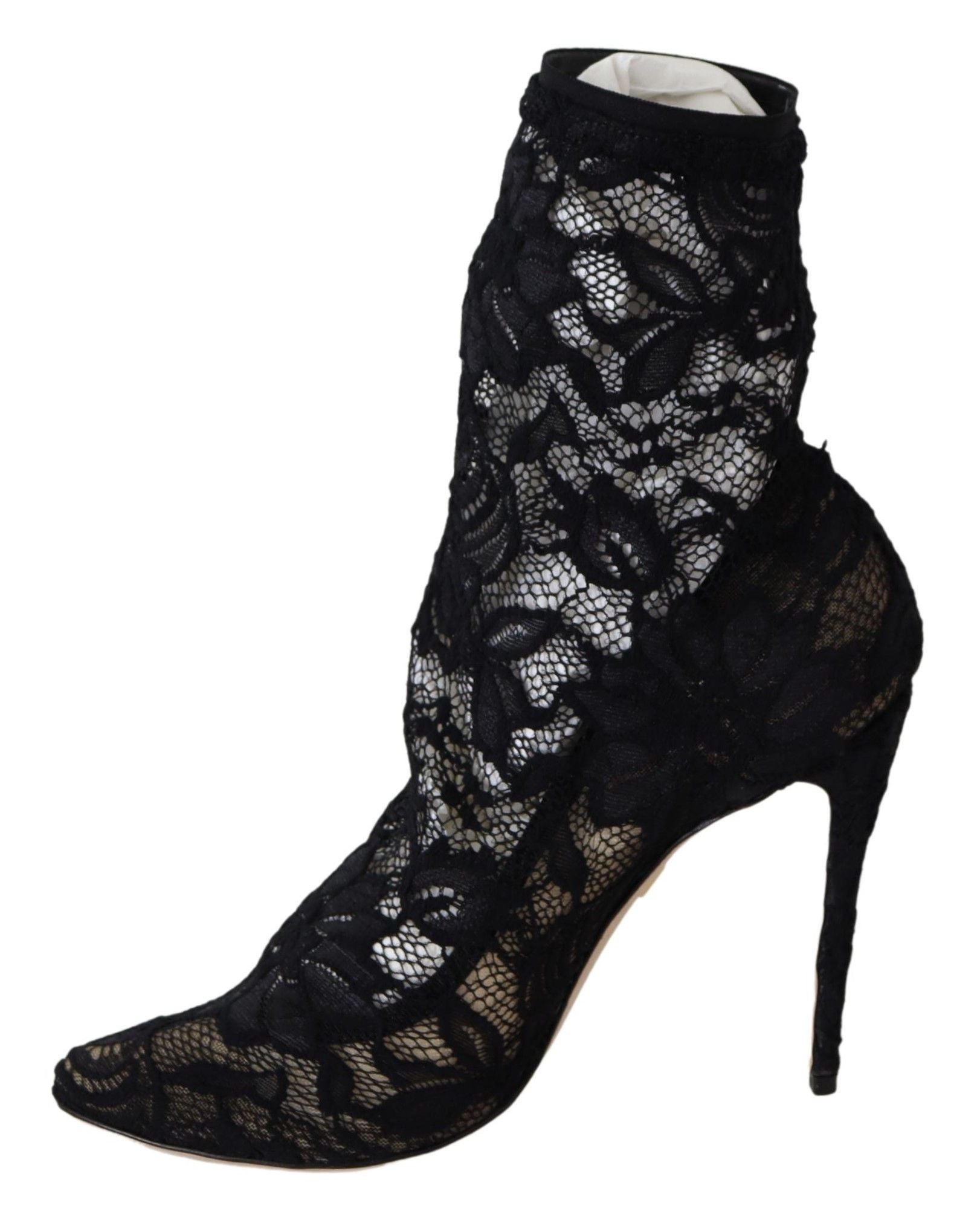 Помпи Dolce &amp; Gabbana с черна дантела Taormina Elegance Unleashed
