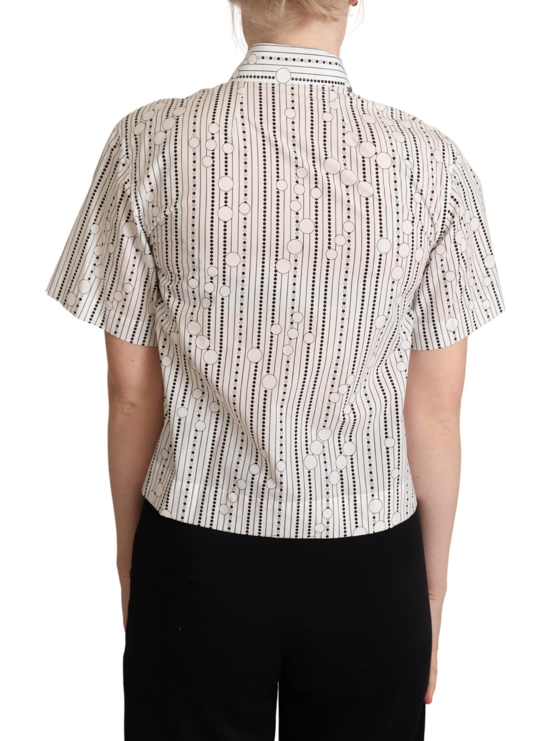 Dolce &amp; Gabbana Geometric Elegance Polo Top с яка