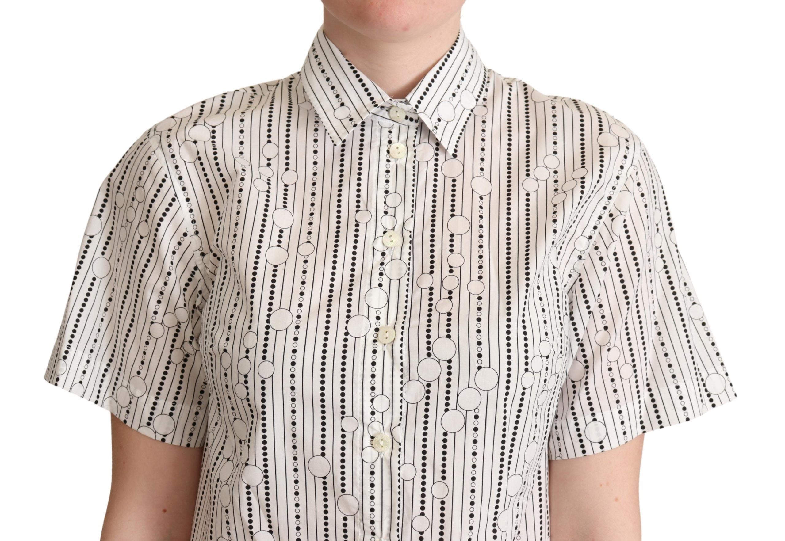 Dolce &amp; Gabbana Geometric Elegance Polo Top с яка