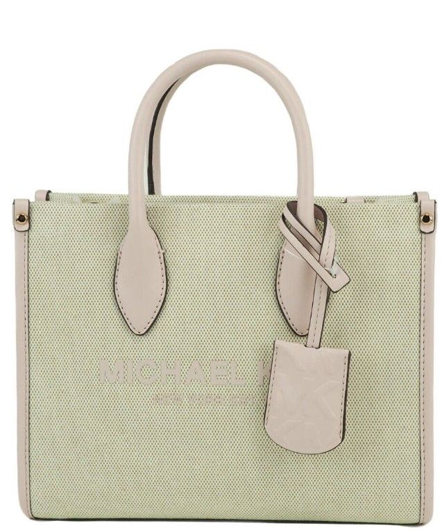 Дамска чанта Michael Kors Mirella Small Powder Blush Canvas Shopper Crossbody Purse