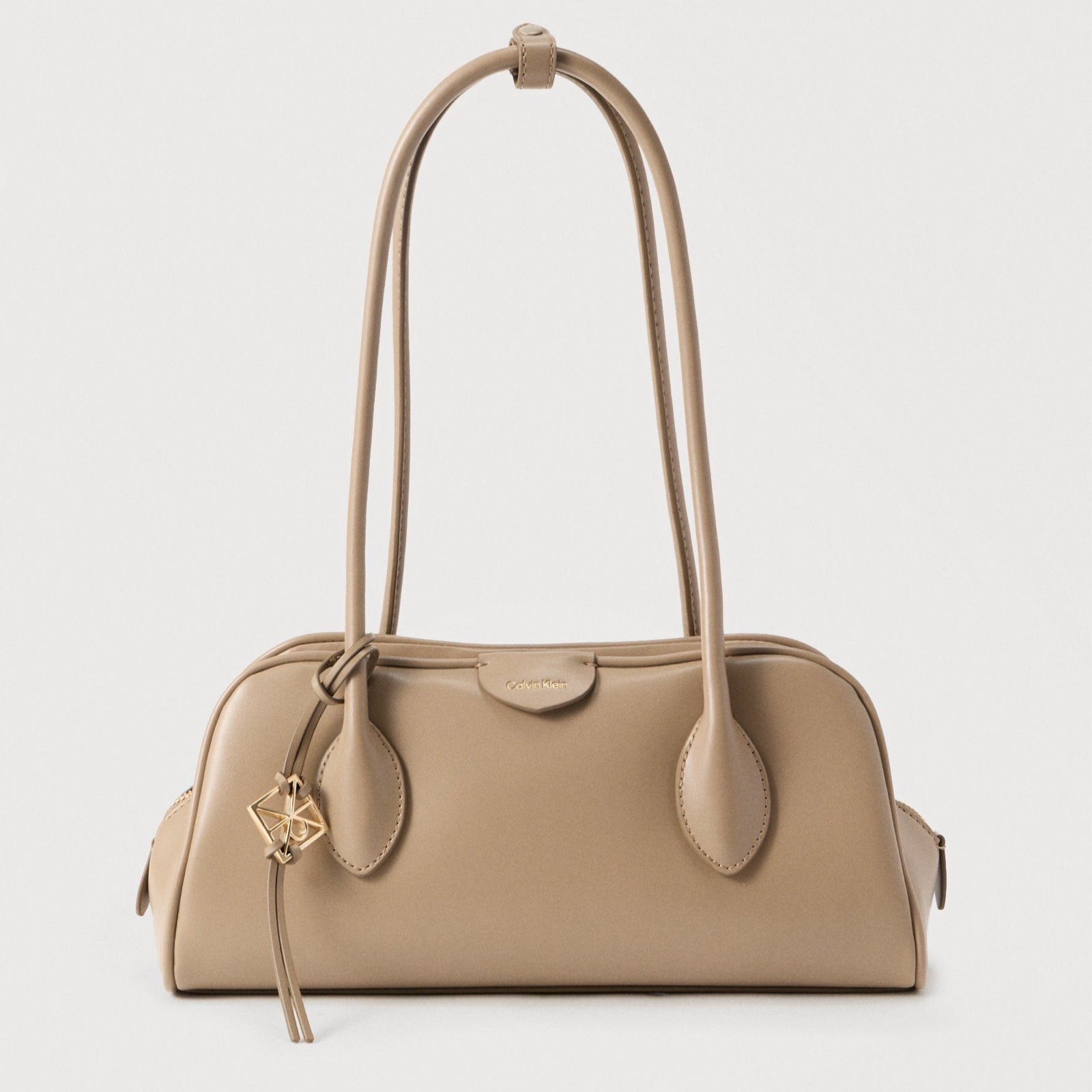 Дамска бежова чанта Calvin Klein Women Shoulder Bag LV04F3369G VFU Front View