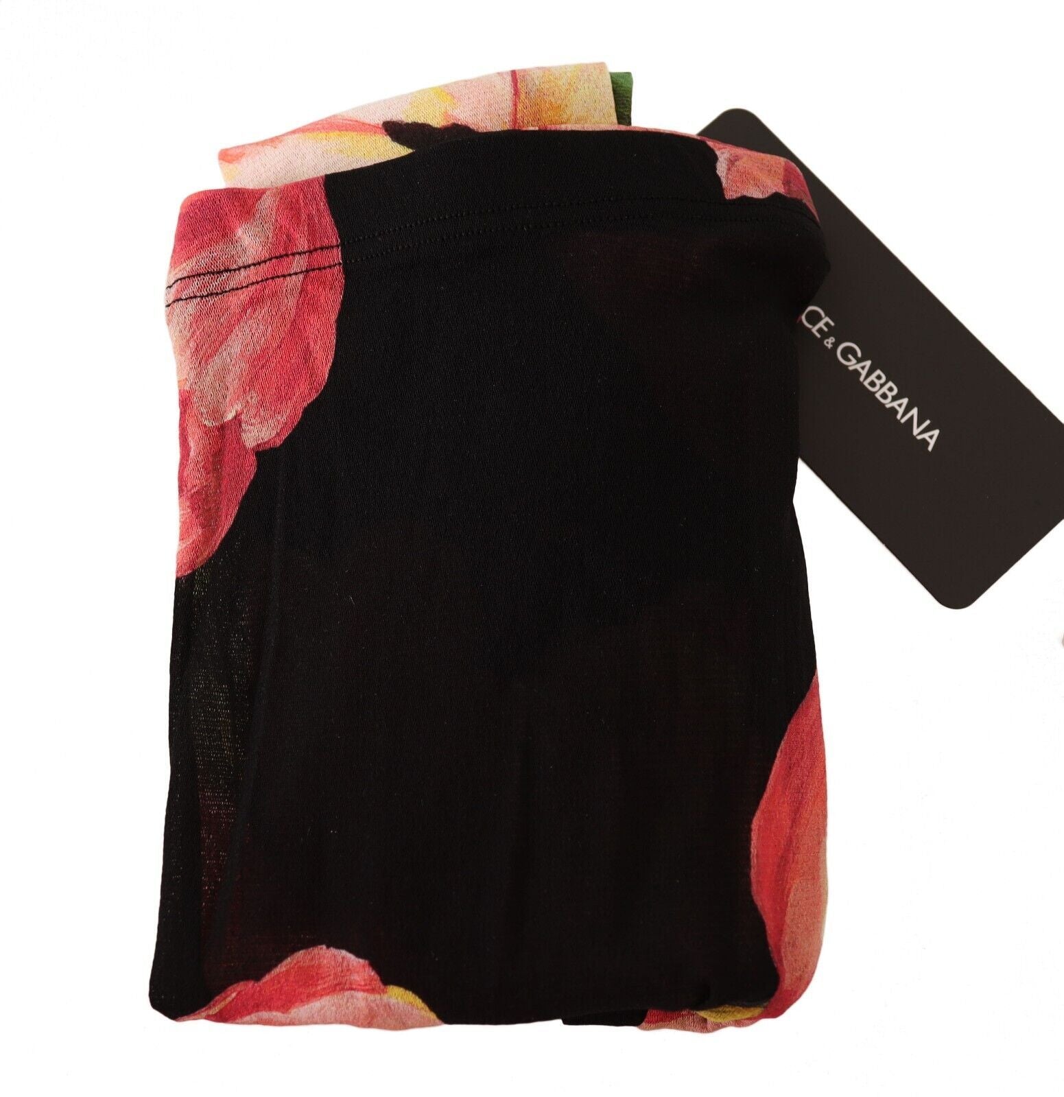 Dolce &amp; Gabbana Елегантен флорален чорапогащник с микро мрежа