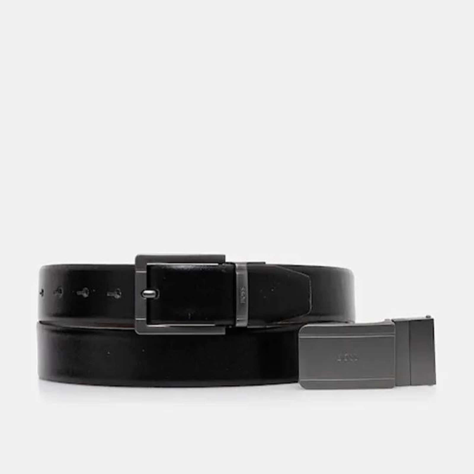 Мъжки подаръчен комплект колан Boss Men Belt Gift Set 50558756 002 Front View