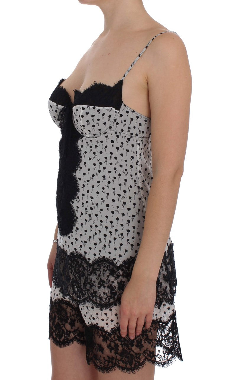 Dolce &amp; Gabbana Елегантна дантелена копринена риза на цветя