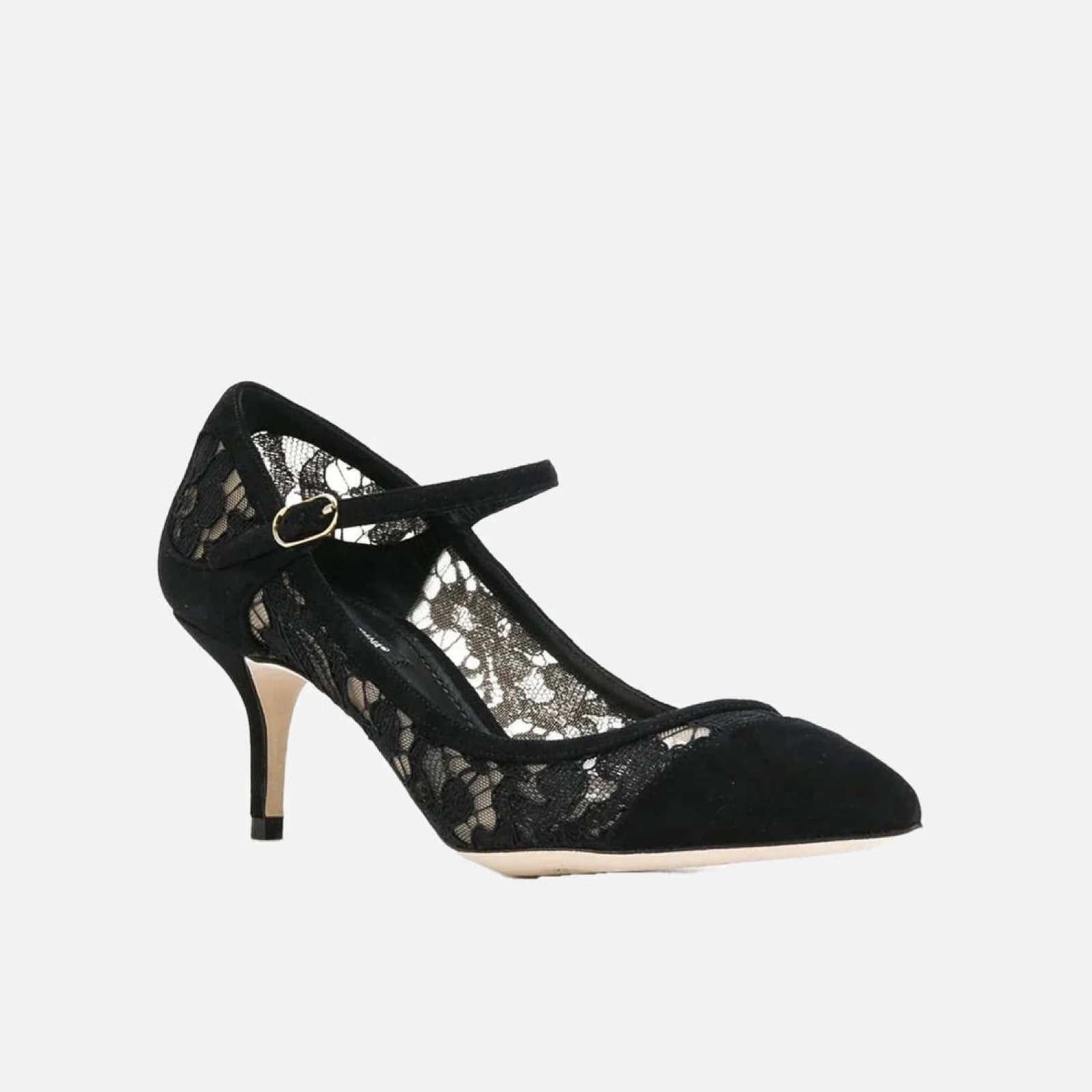 Dolce & Gabbana Mary Jane Taormina Lace Pumps Lateral View