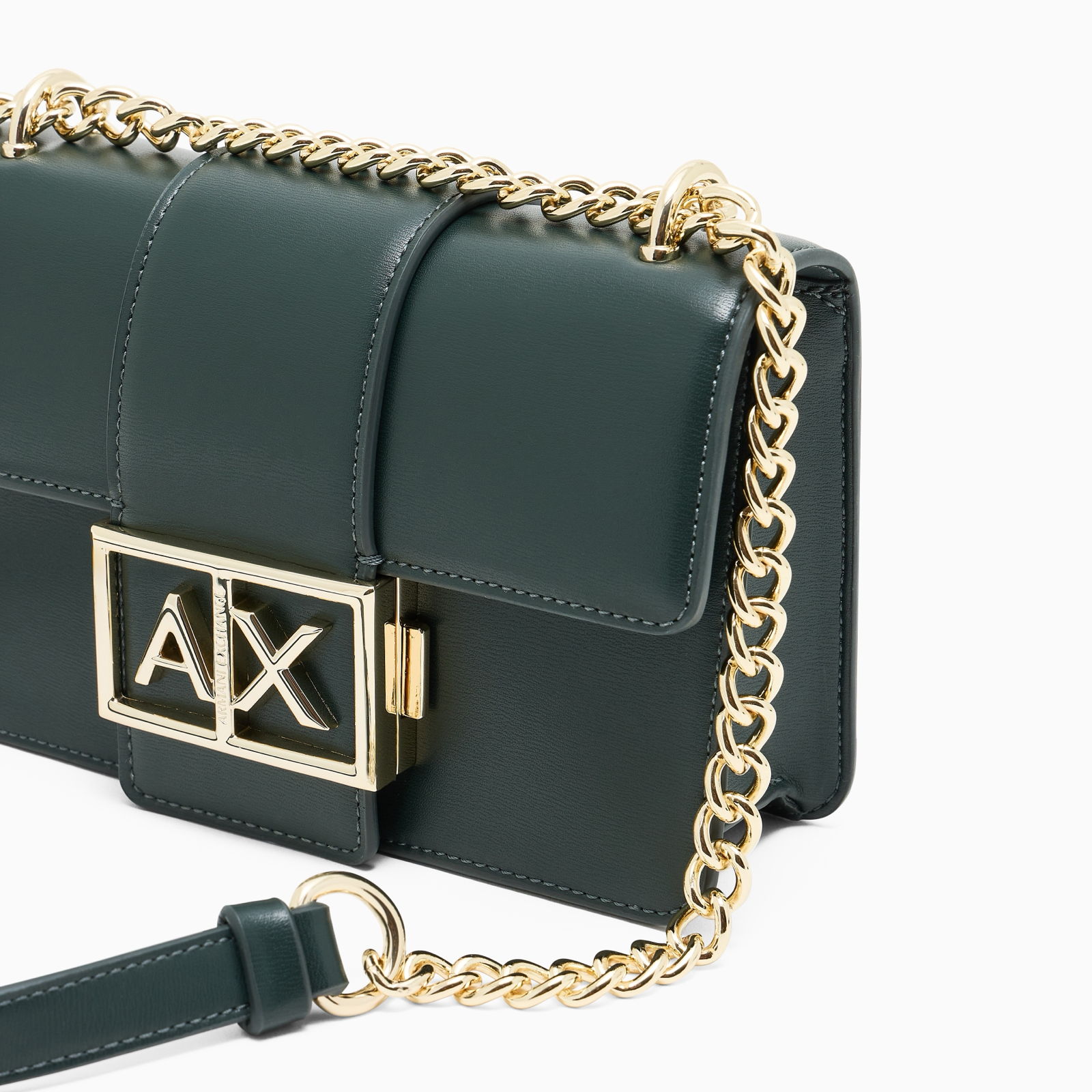 Дамска зелена чанта Armani Exchange Crossbody Bag XW000071 AF12039 U7304 Close-Up