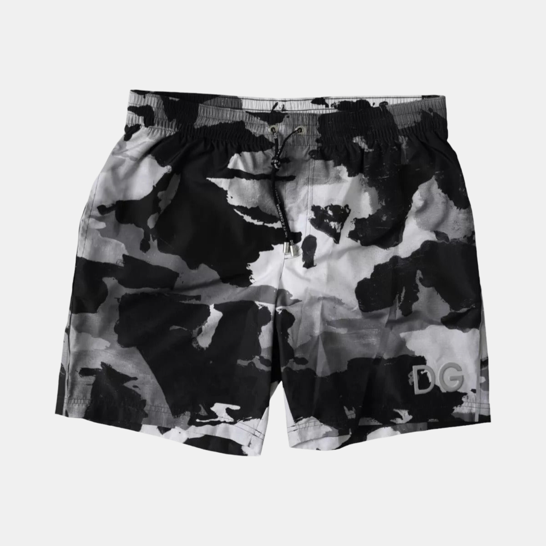 Мъжки бански Dolce & Gabbana Camouflage DG Logo Men Swimwear