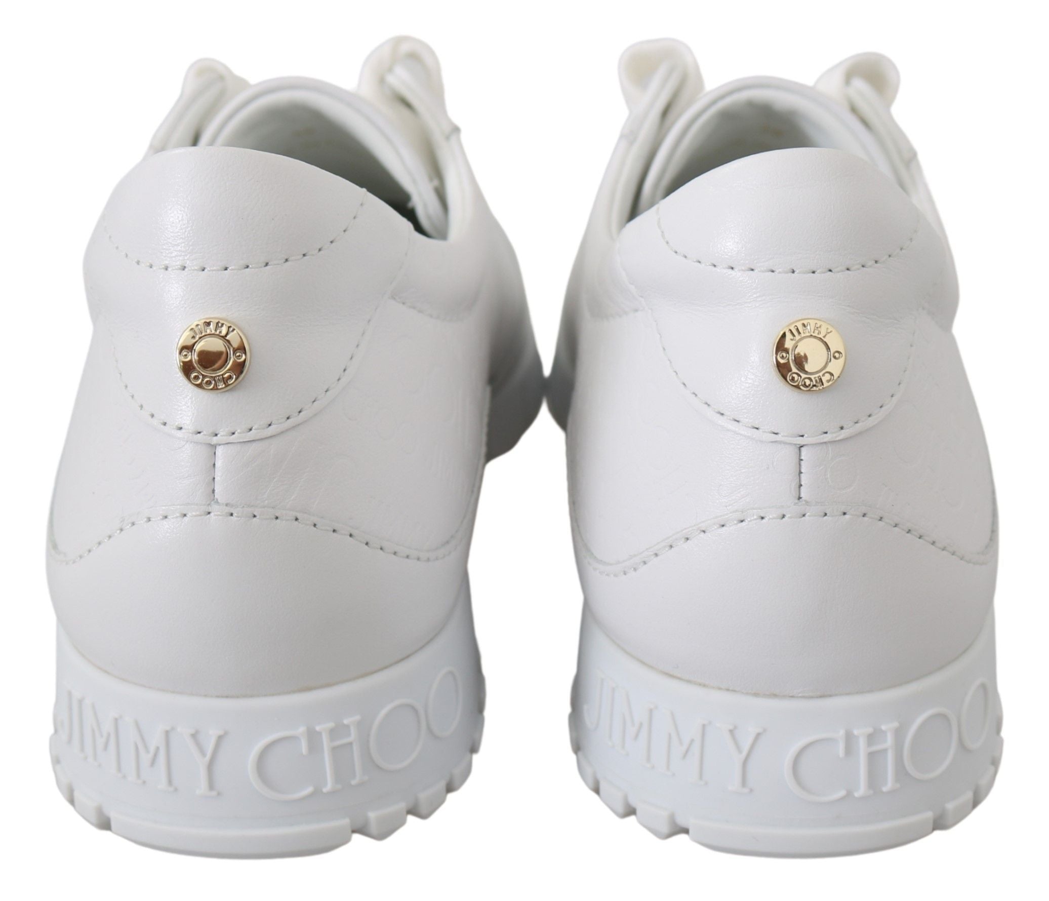 Jimmy Choo Елегантни бели кожени кецове