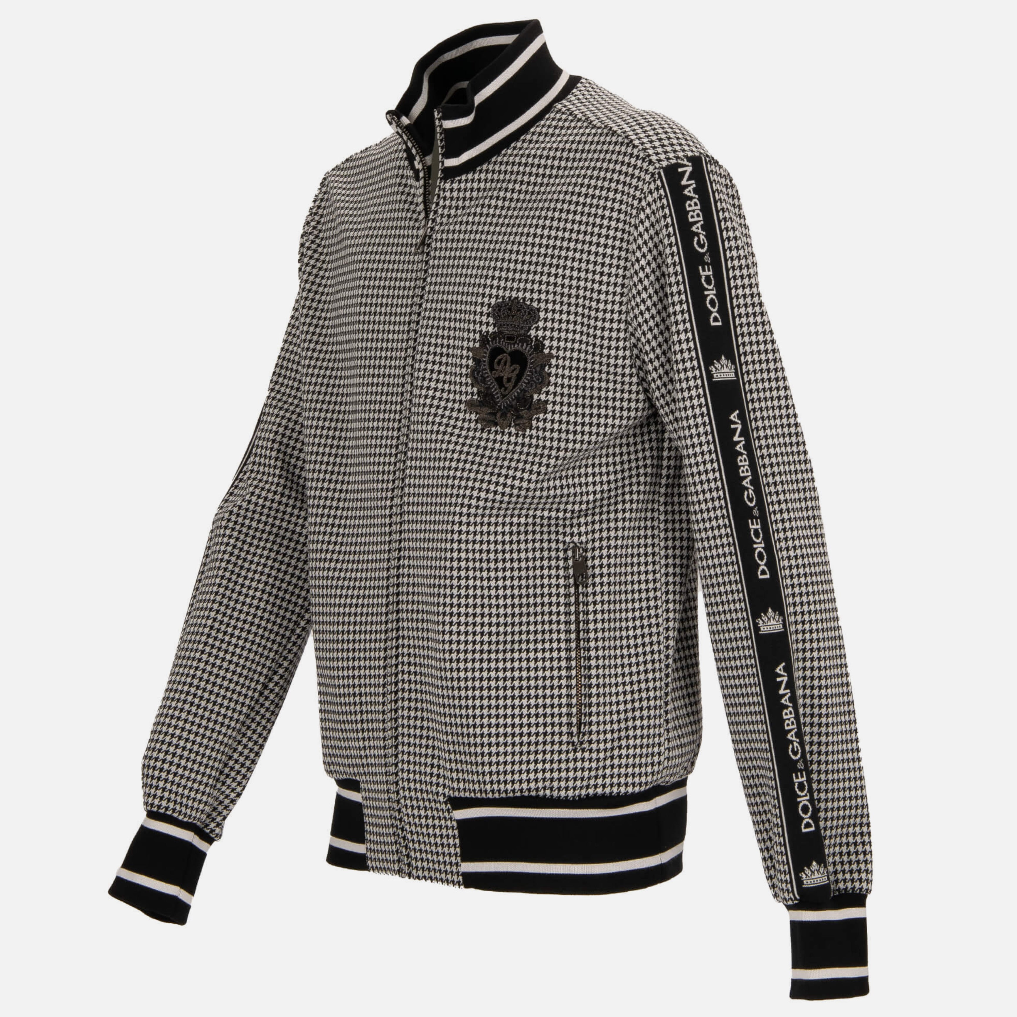 Мъжко жакардово яке Men’s jacquard jacket DOLCE & GABBANA G9OL0Z G7TUH S8350 side view