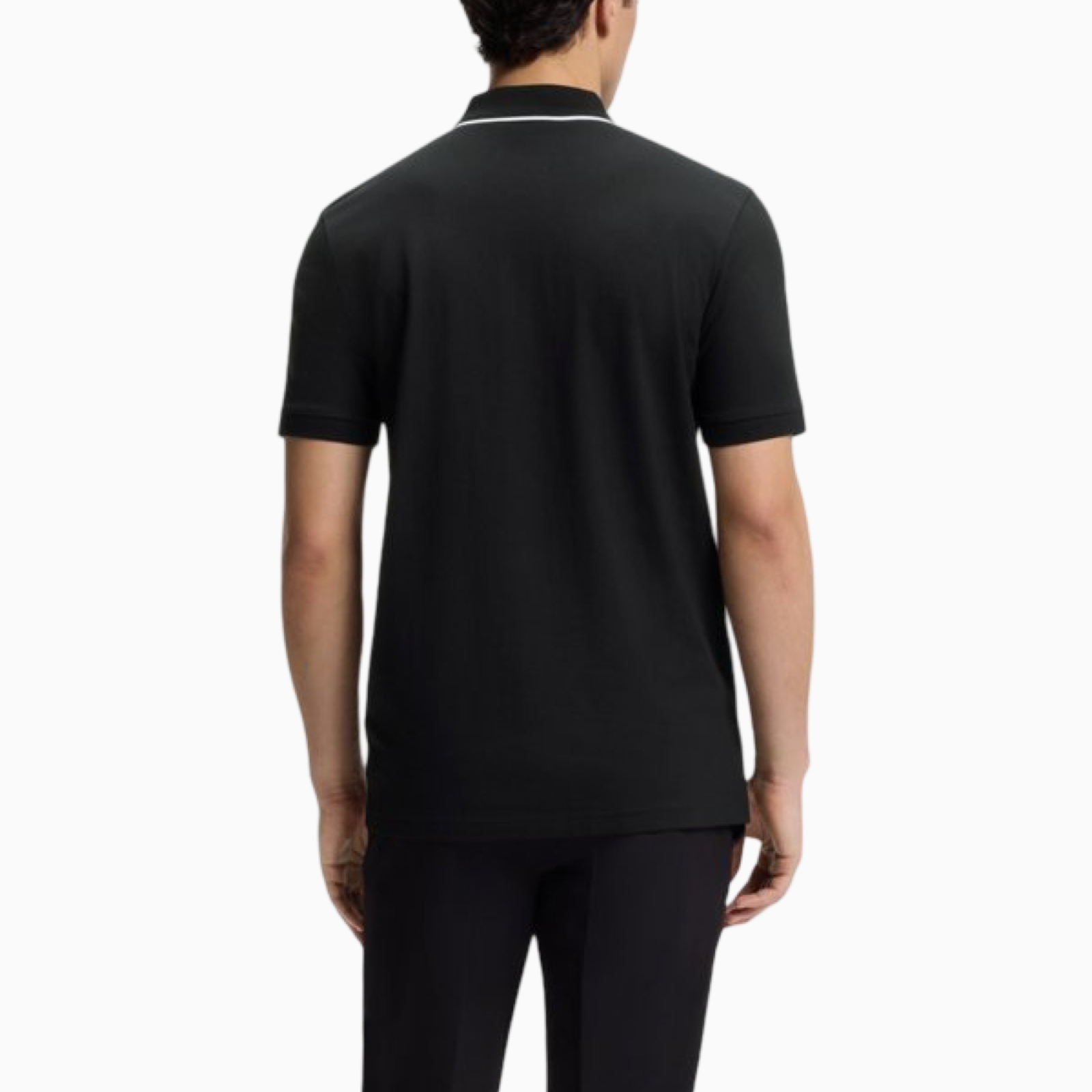 Мъжка черна поло тениска Boss Philix 50555698 001 Back View