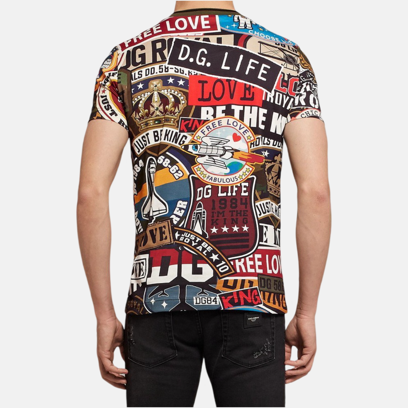 Мъжка тениска Dolce & Gabbana Graphic Print Men T-shirt G8JJ2T HH7L0