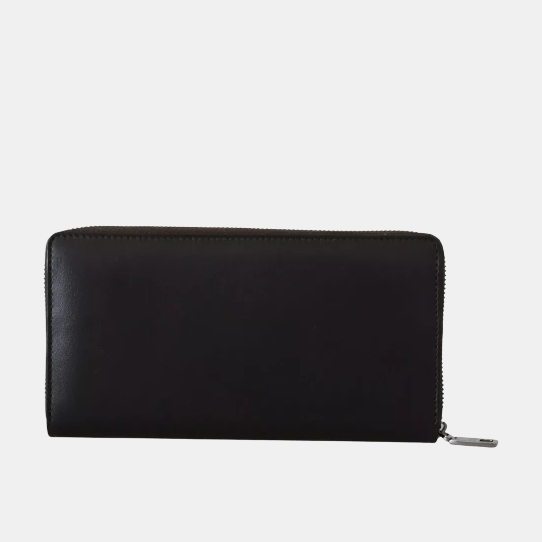 Кафяво клъч портмоне Dolce & Gabbana Brown Exotic Leather Continental Clutch Wallet