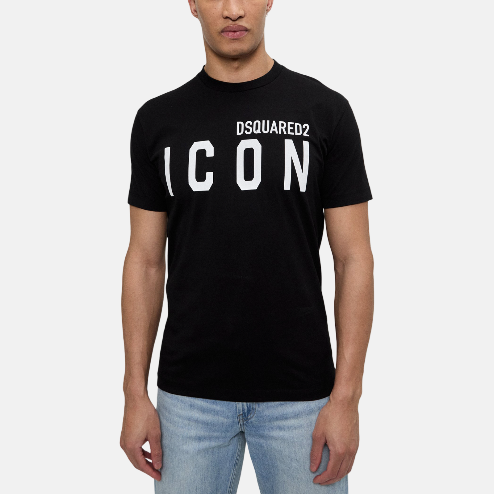Мъжка черна тениска Dsquared² Black Cotton T-Shirt