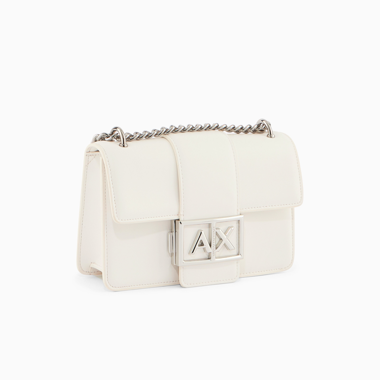 Дамска бяла чанта Armani Exchange Women Shoulder Bag XW000071 AF12039 U0011 Side View