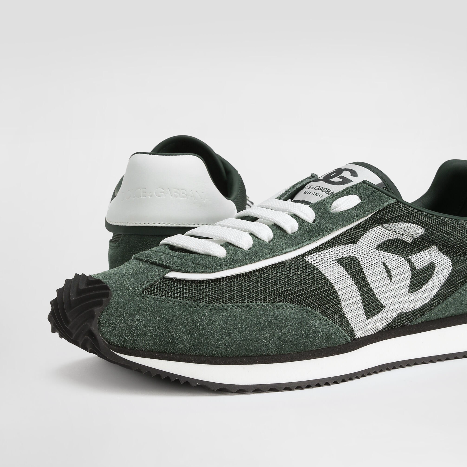 Мъжки зелени маратонки Dolce & Gabbana Cushion Men Sneakers Close-Up