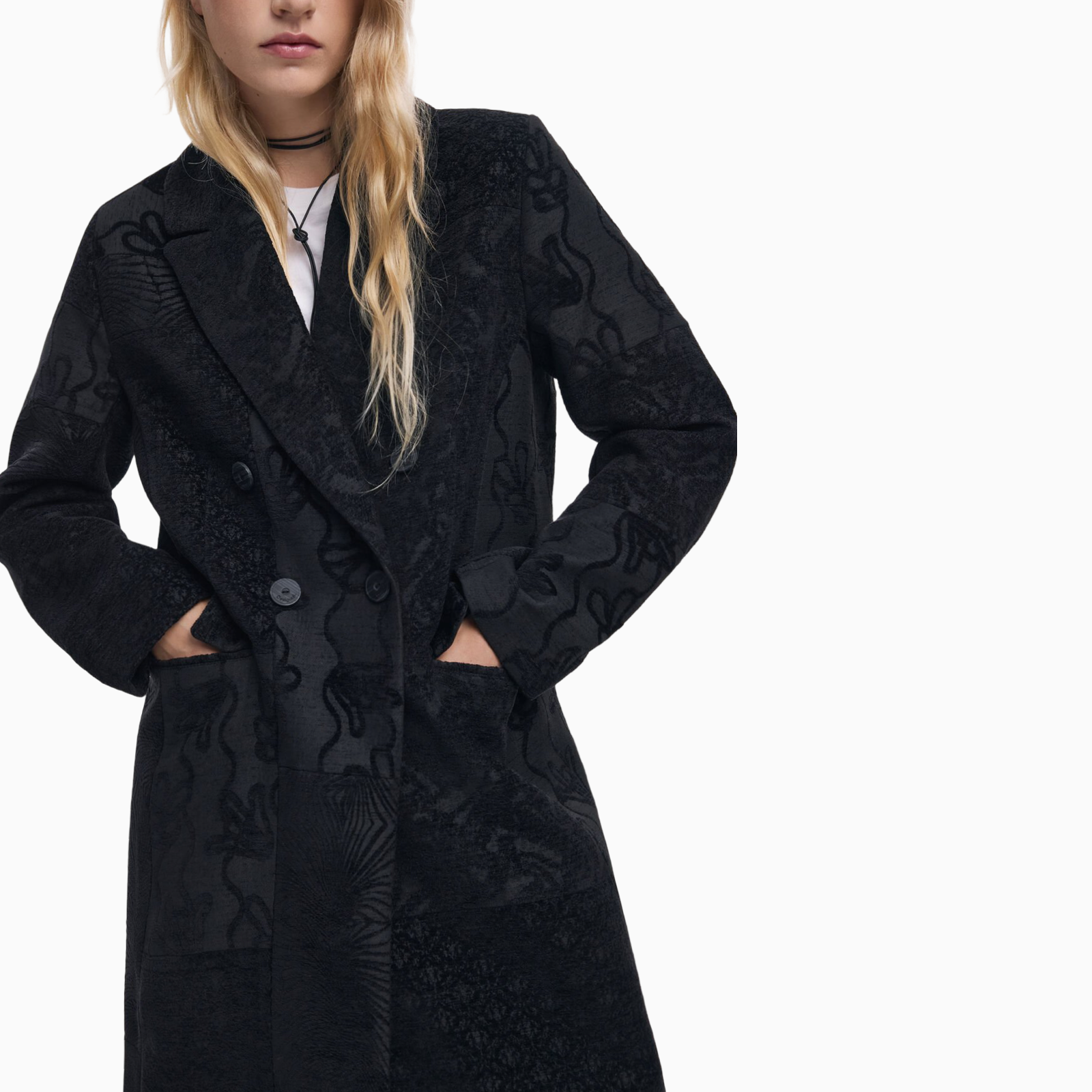 Дамско палто Desigual Women Coat 25WWEW16 Front View