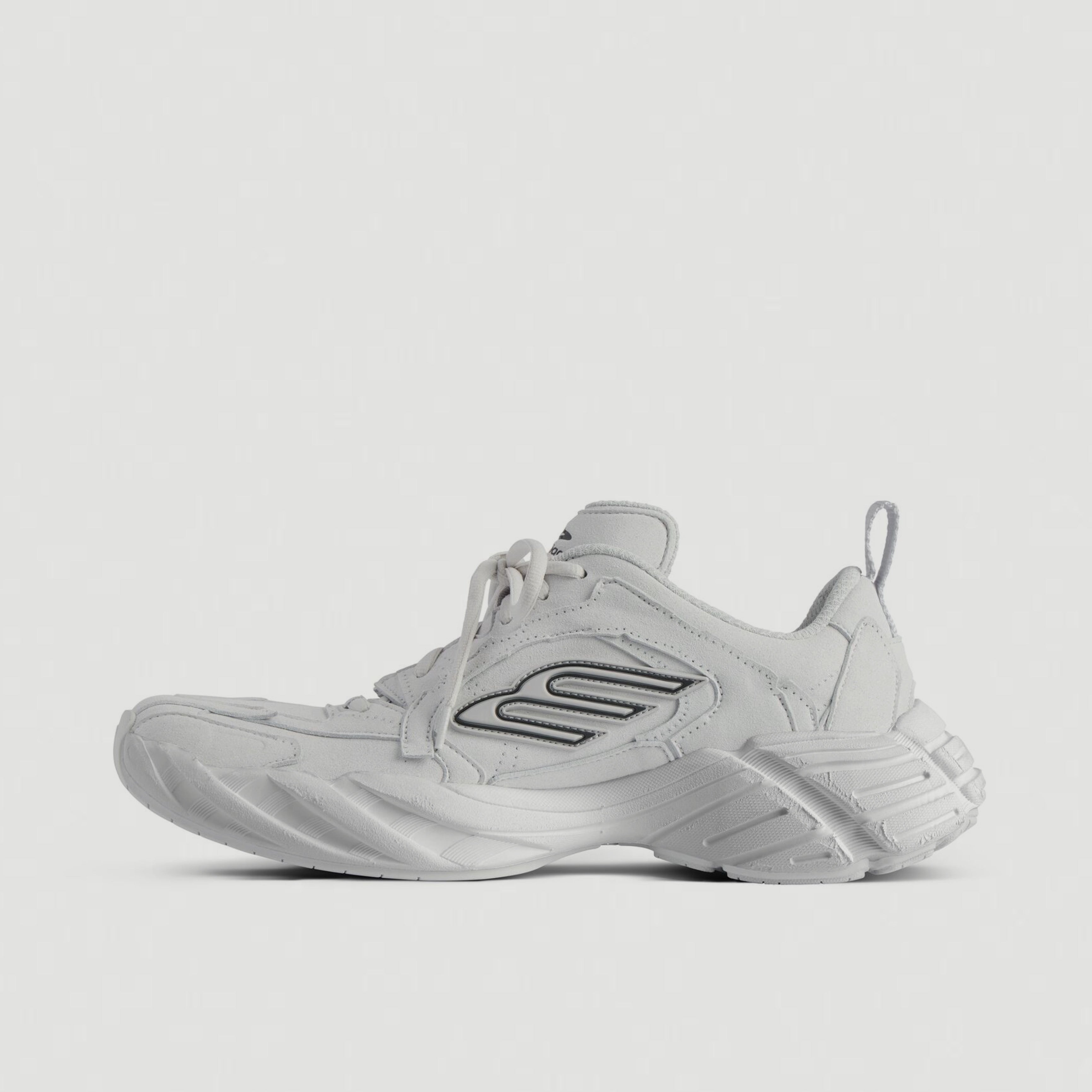Мъжки луксозни маратонки Men’s sneakers Balenciaga Monday 825418WMNSS1011 light grey lateral reversible view