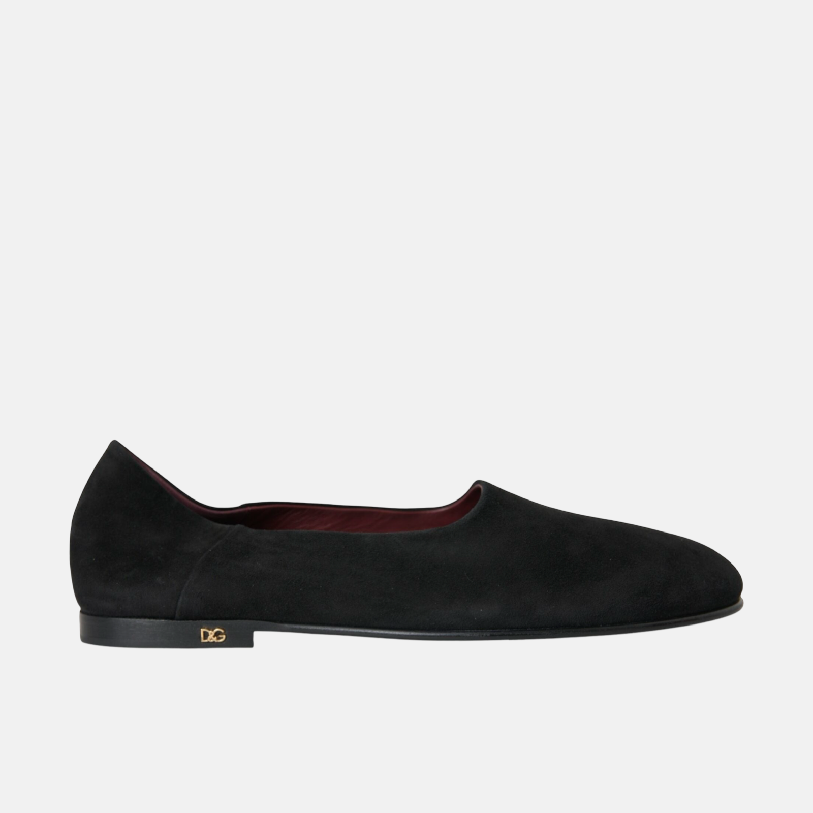 Dolce & Gabbana Black Suede Men Loafers