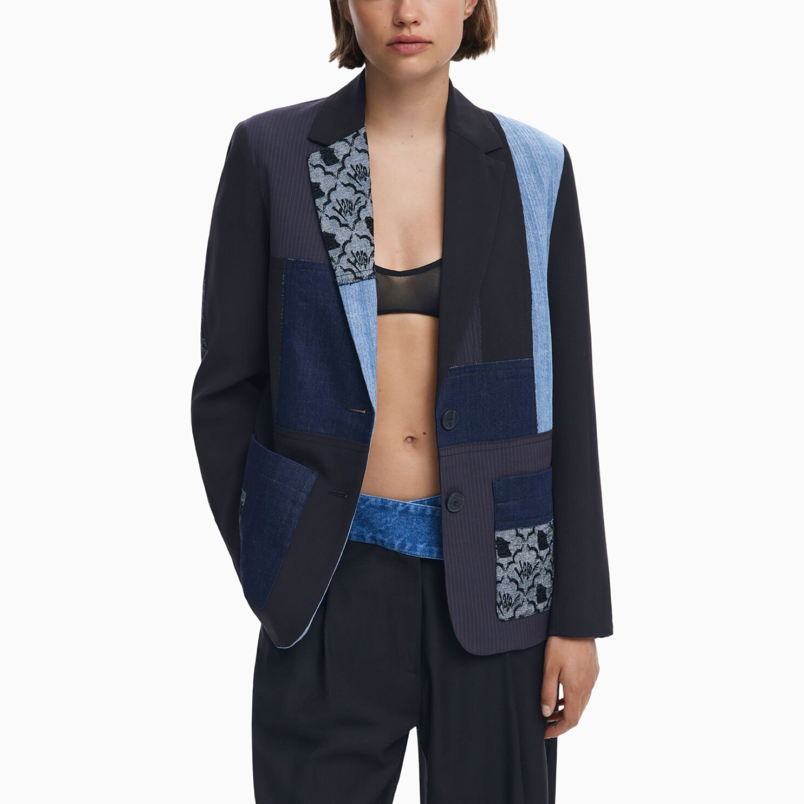 Дамски сако Desigual Women Blazer 25WWEW51 Front View