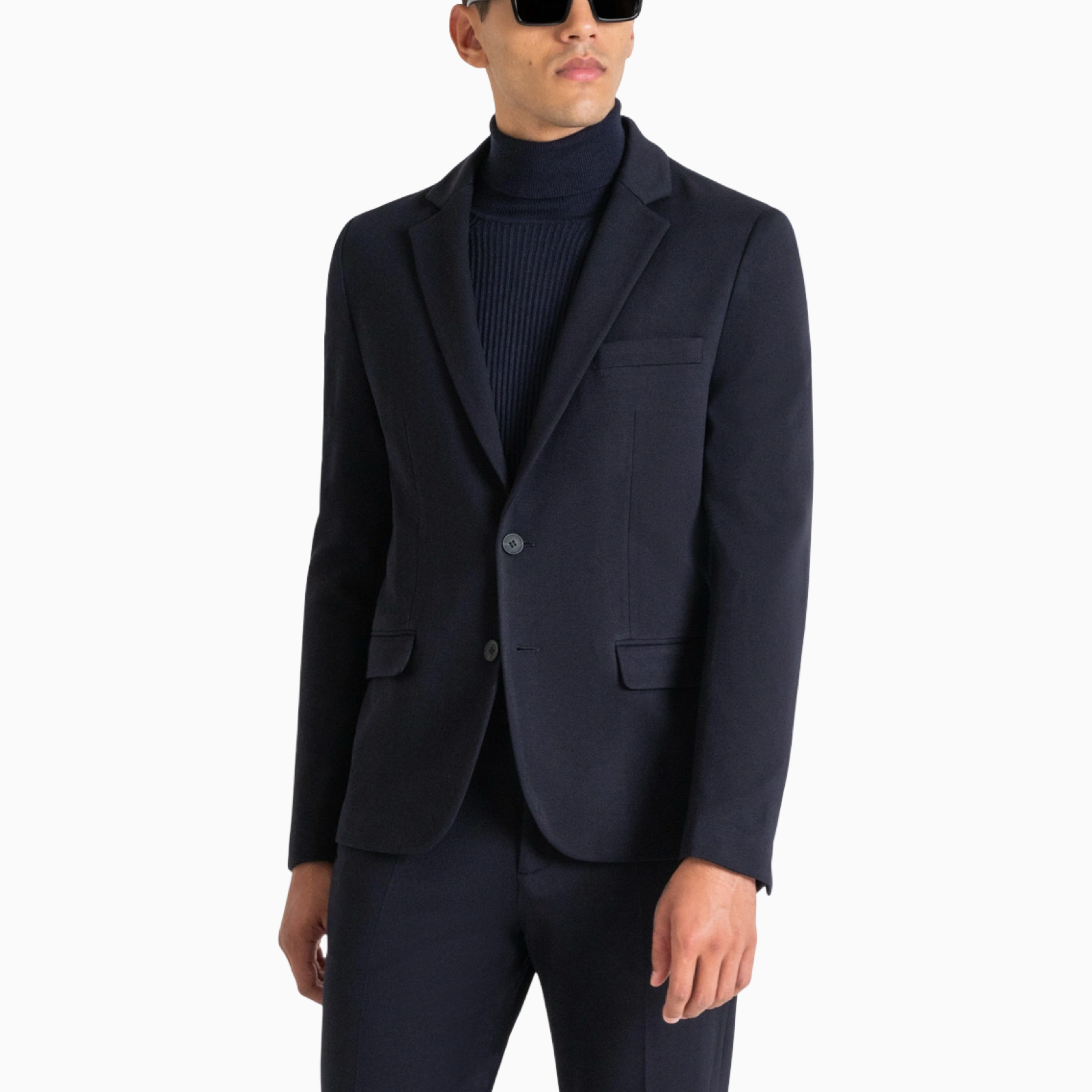 Мъжко тъмно синьо сако Antony Morato Men Blazer MMJS00078-FA151183 Front View