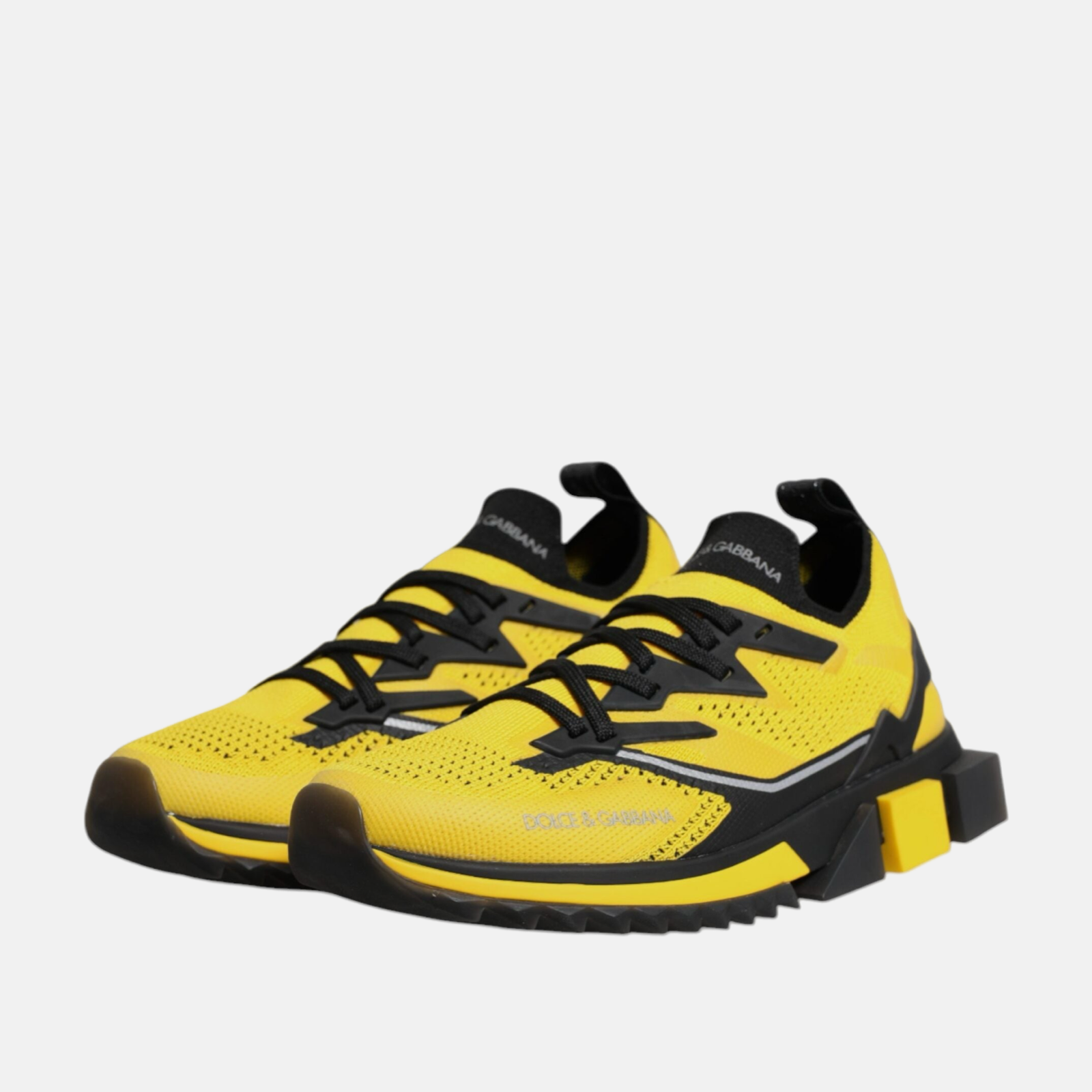 Мъжки жълти маратонки Dolce & Gabbana Sport Stretch Sorrento Men Sneakers CS1822 AQ860