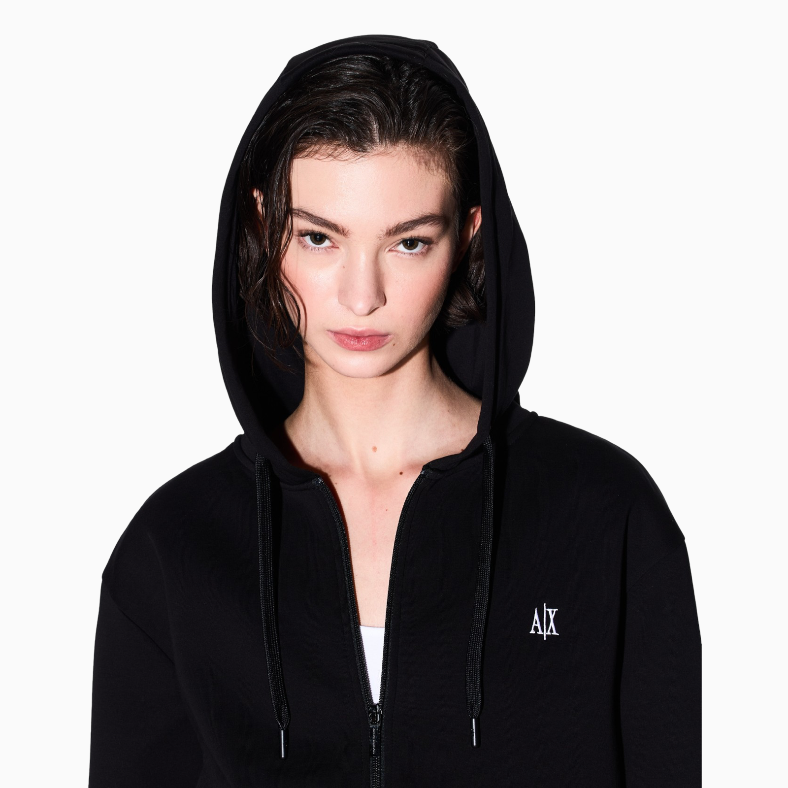 Дамски черен суичър Armani Exchange XW000822 AF10818