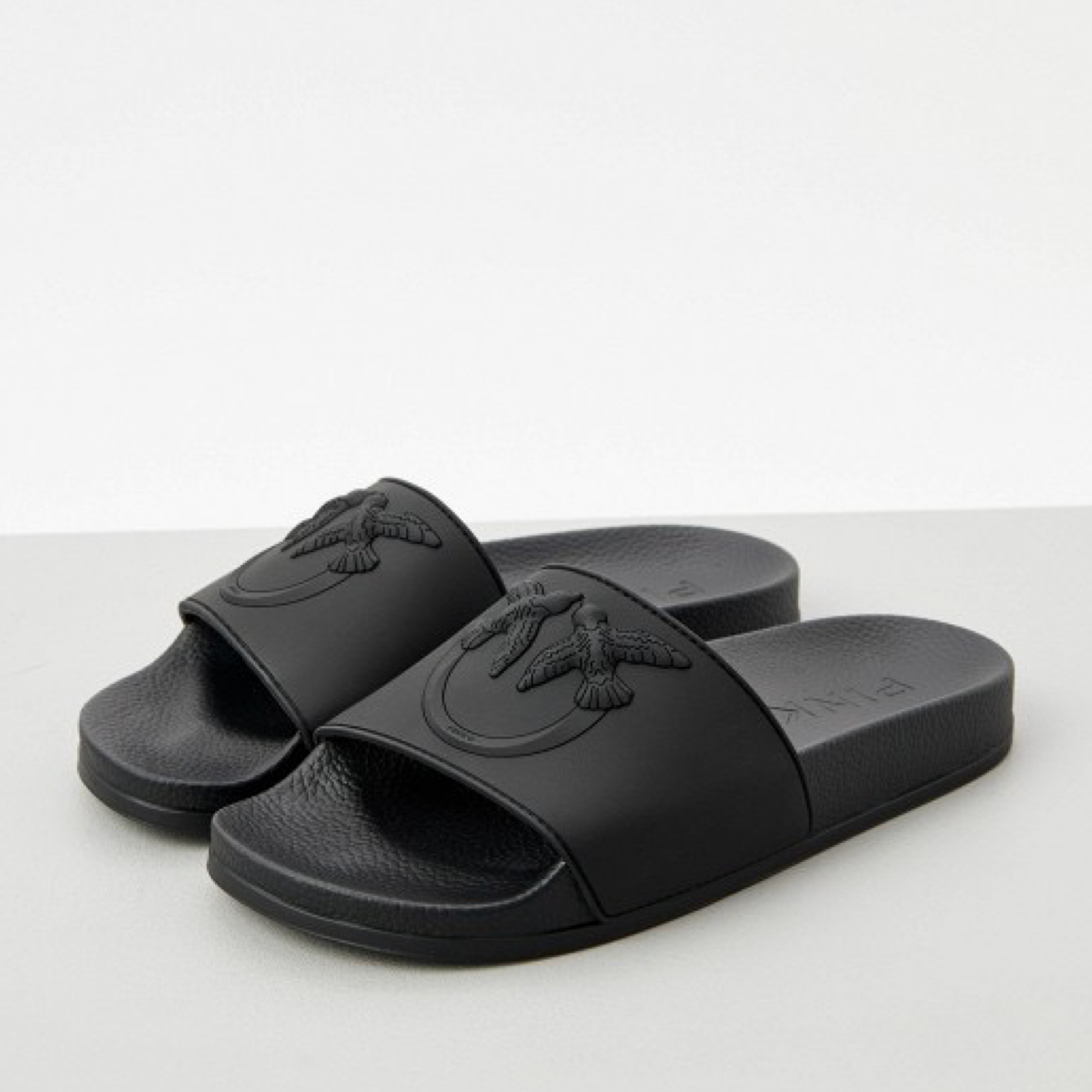  Дамски черни джапанки Pinko women’s slippers SS0093 E027 Z99 side view 