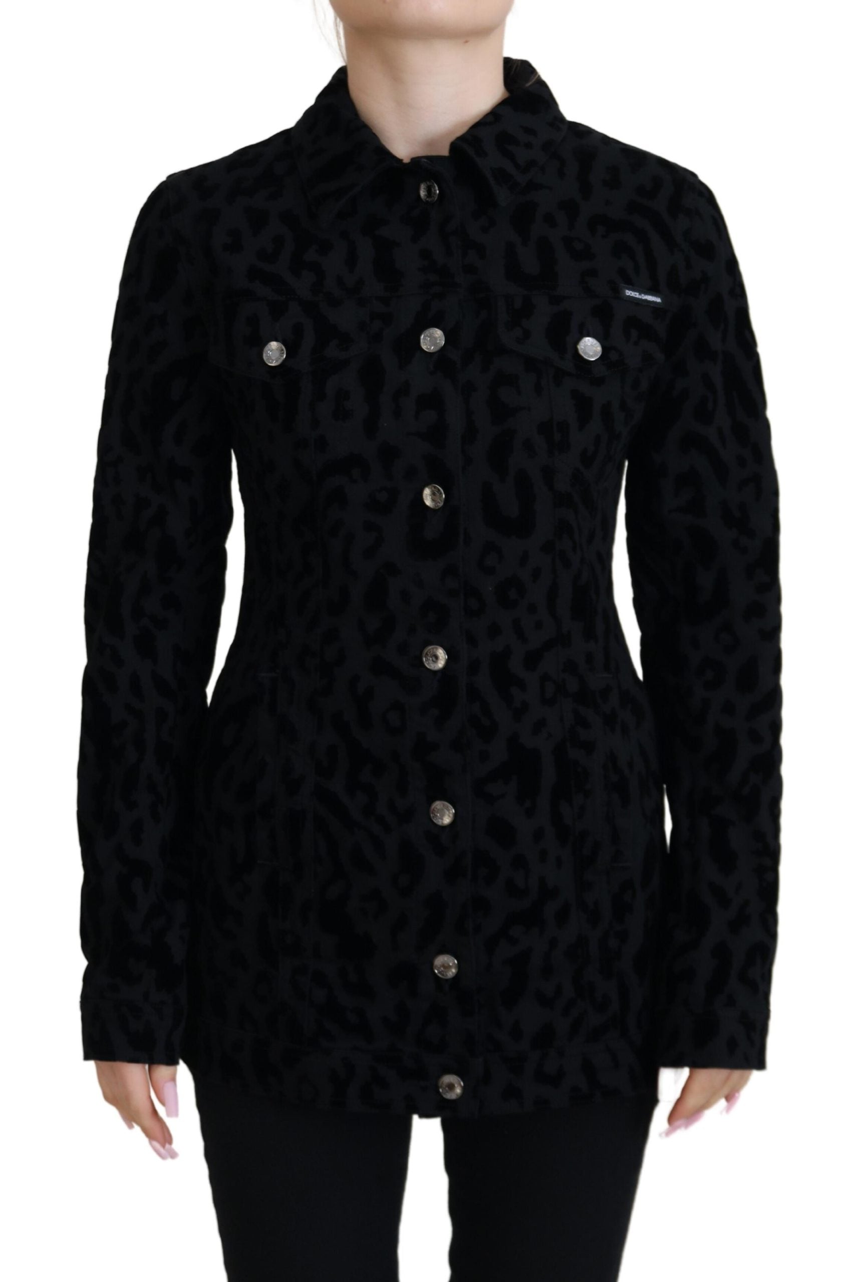 Dolce &amp; Gabbana Chic дънково яке с леопард