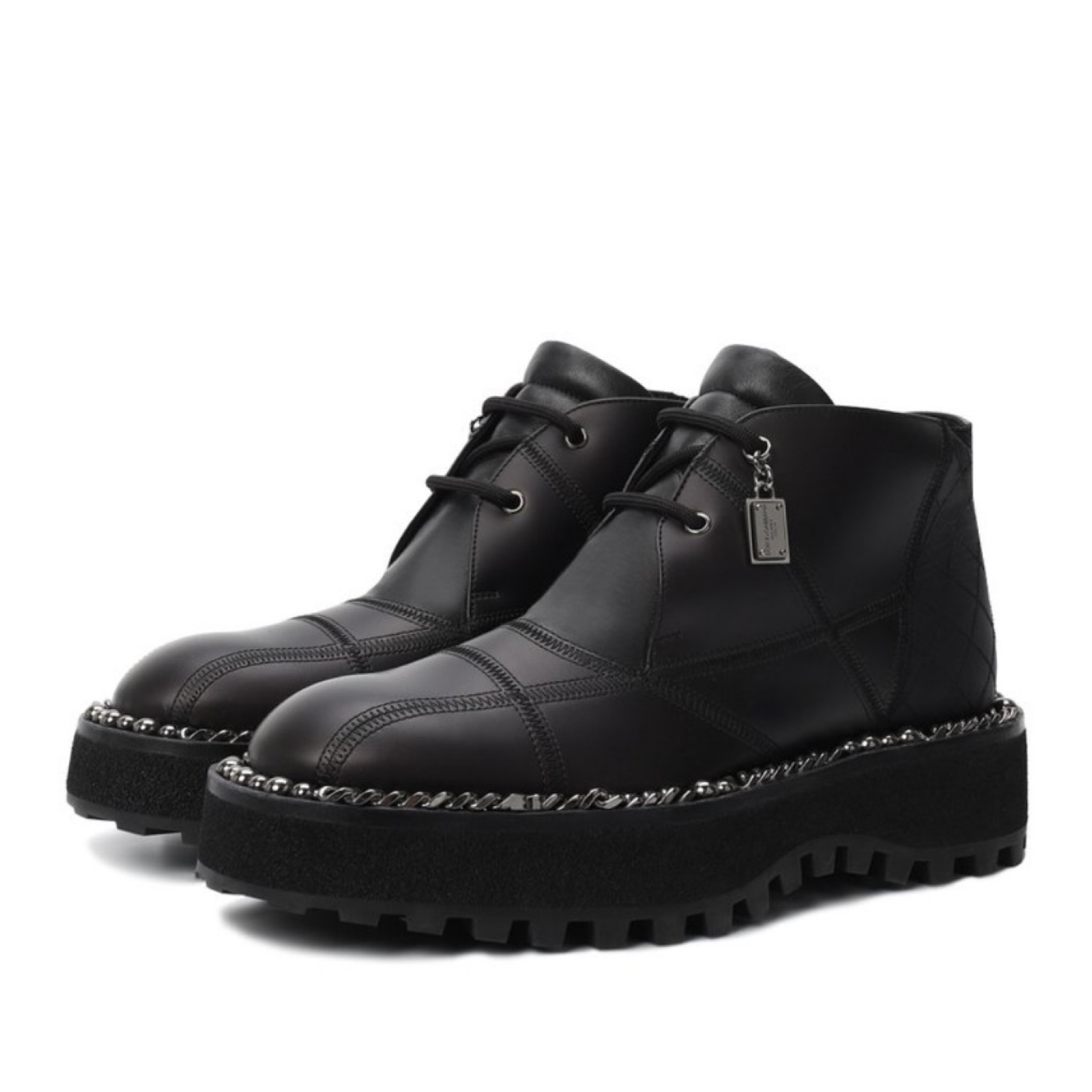 Мъжки кожени обувки Dolce & Gabbana Men Ankle Boots