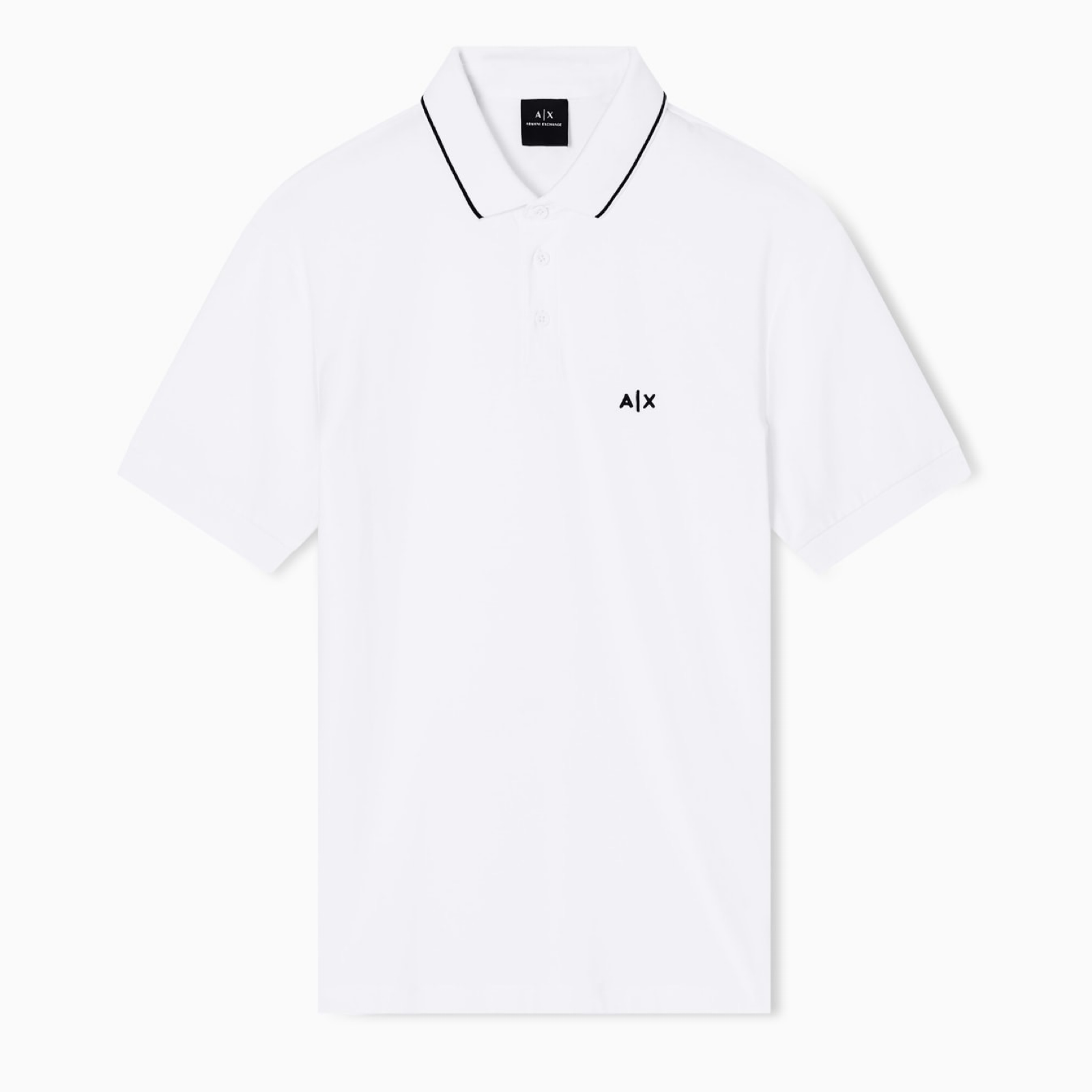 Мъжка бяла поло тениска Armani Exchange Men Polo XM001289 AF10363 U0009 Front View