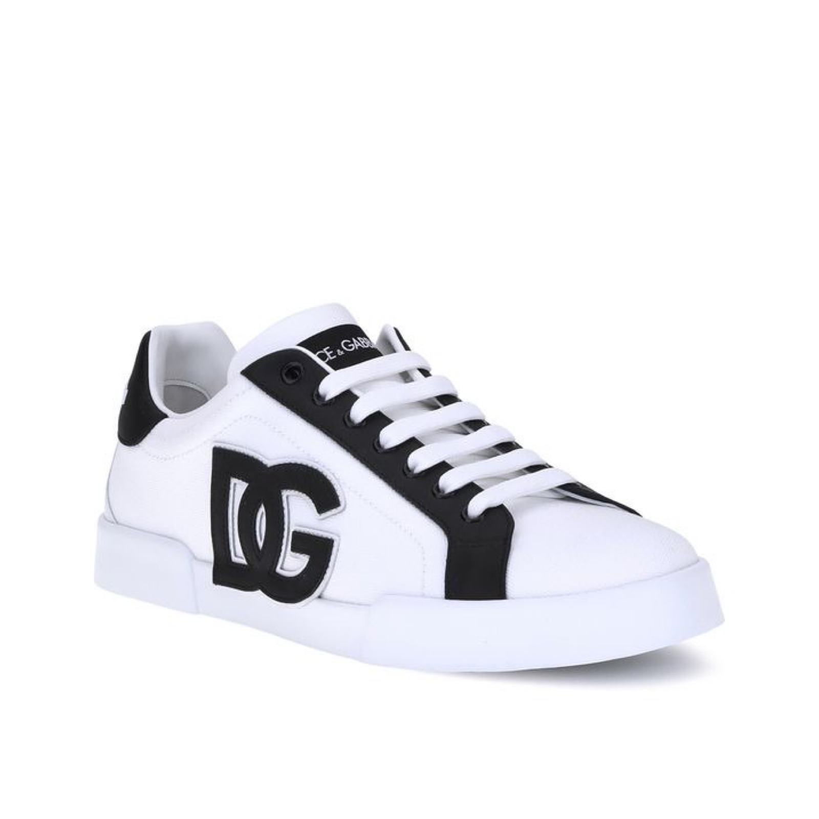Dolce & Gabbana Portofino DG Patch Men Sneakers Medial View