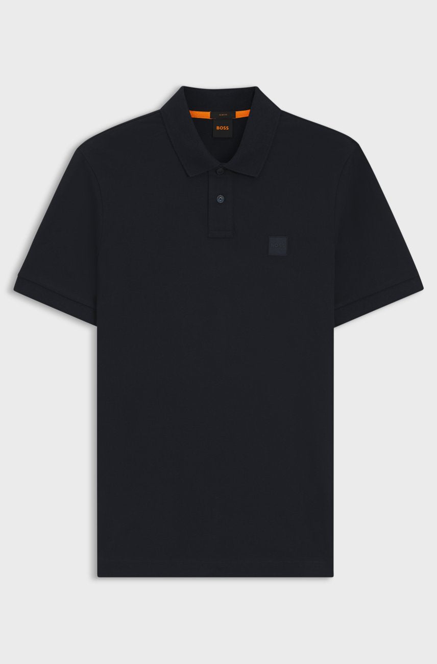 Мъжка поло тениска Men’s Stretch-ccotton slim-fit polo shirt Hugo Boss Passenger 50507803 Black Standart view