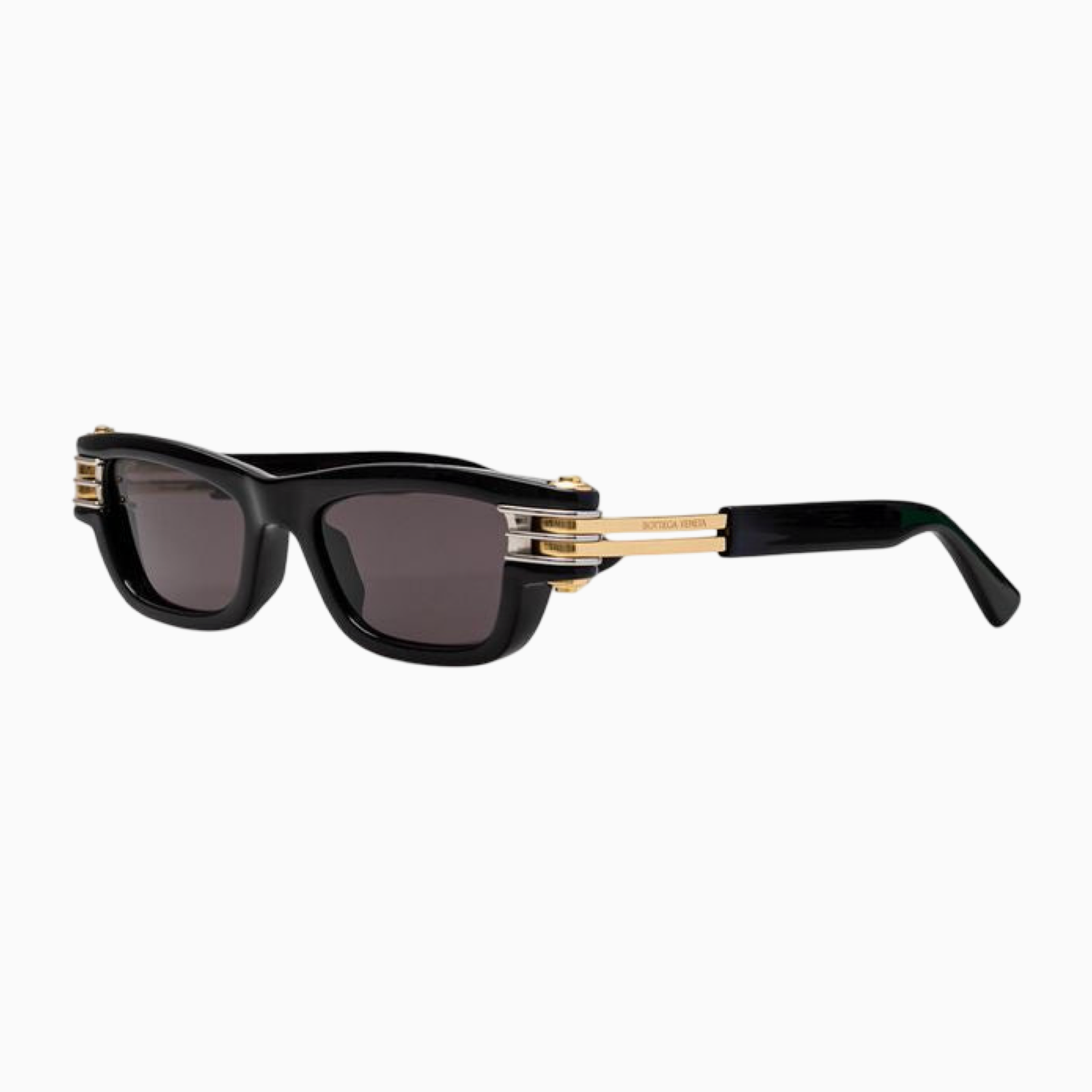 Bottega Veneta Black Acetate Sunglasses